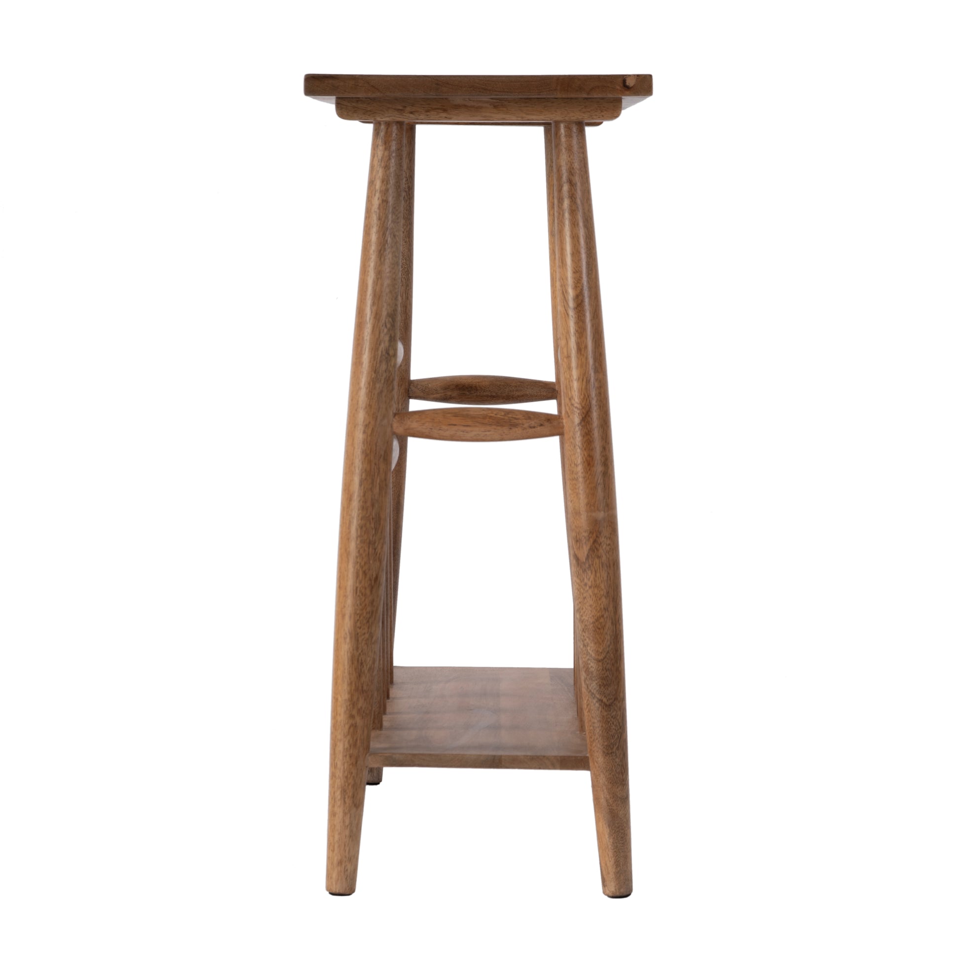 Butler Specialty Company Bowen 20 in. W Rectangular Solid Wood Side Table with Magazine Holder, Natural