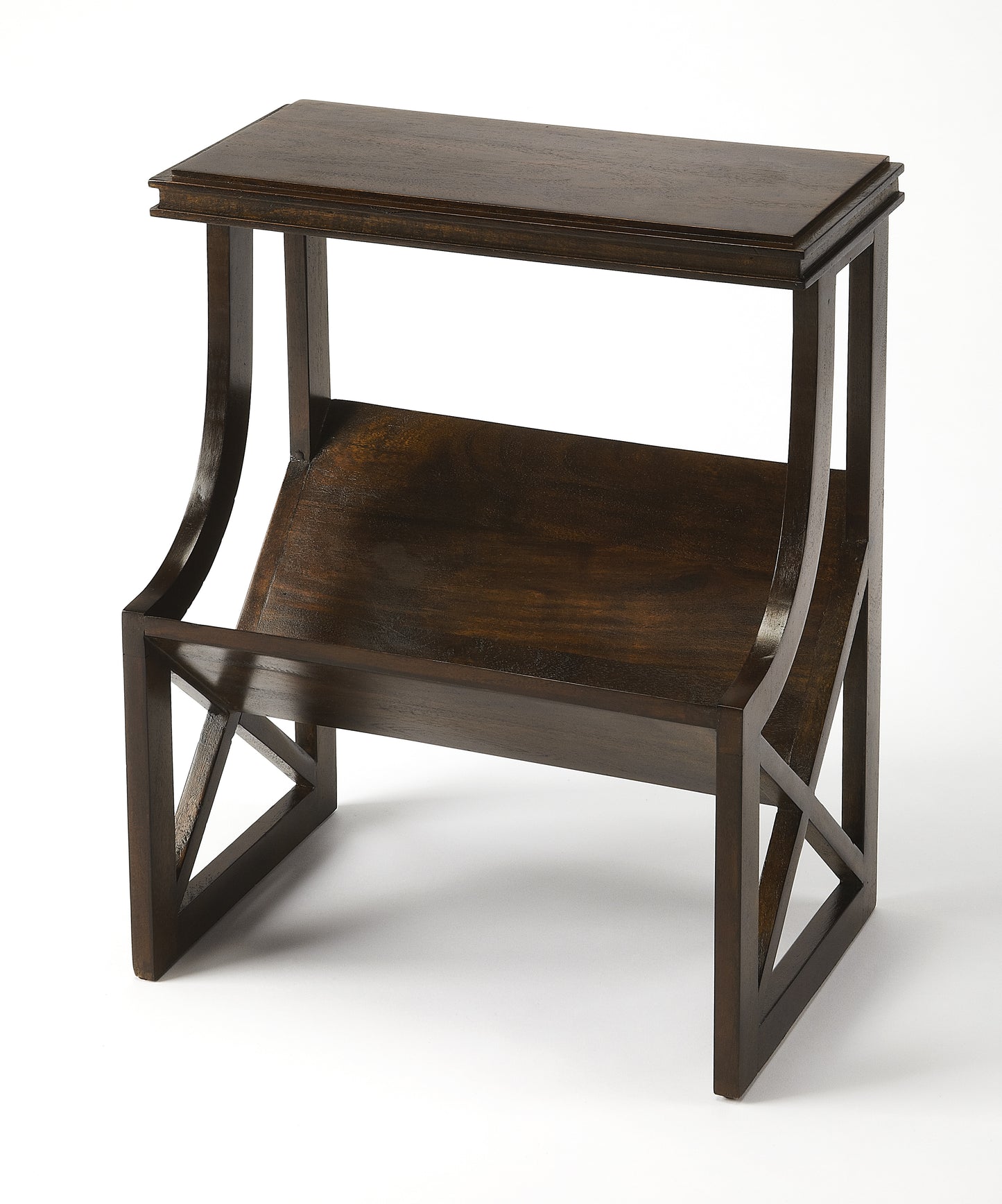Butler Specialty Company Pascal 16.25 in. W Rectangular Wood Book Side Table, Dark Brown