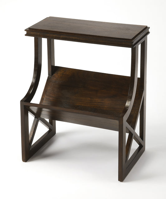 Butler Specialty Company Pascal 16.25 in. W Rectangular Wood Book Side Table, Dark Brown