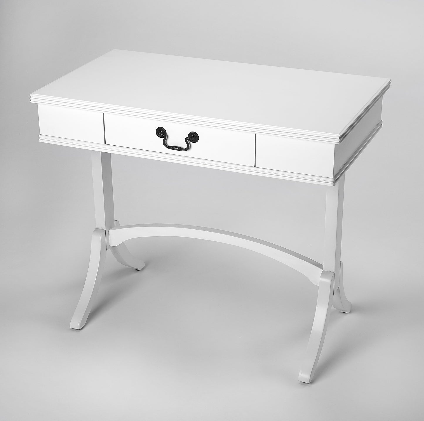 Butler Specialty Company Alta 36 in. W Rectangular Wood Modern 1 Drawer Writing Desk, White