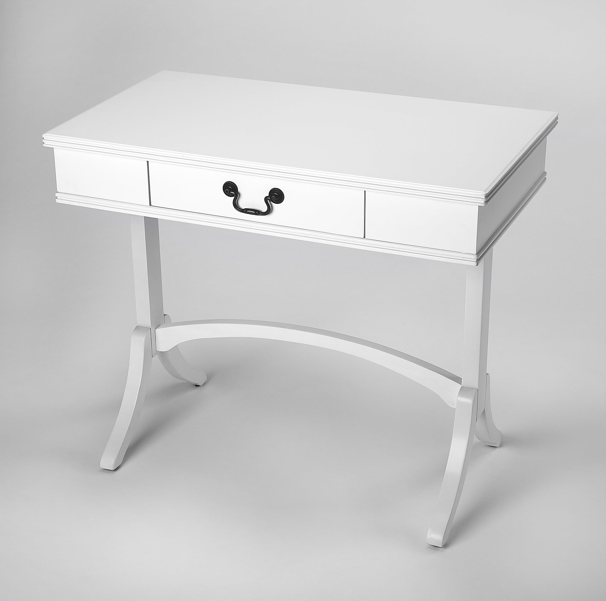 Butler Specialty Company Alta 36 in. W Rectangular Wood Modern 1 Drawer Writing Desk, White