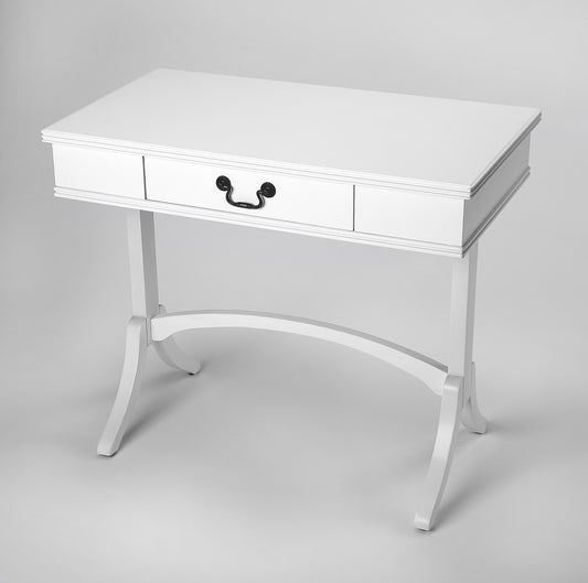 Butler Specialty Company Alta 36 in. W Rectangular Wood Modern 1 Drawer Writing Desk, White