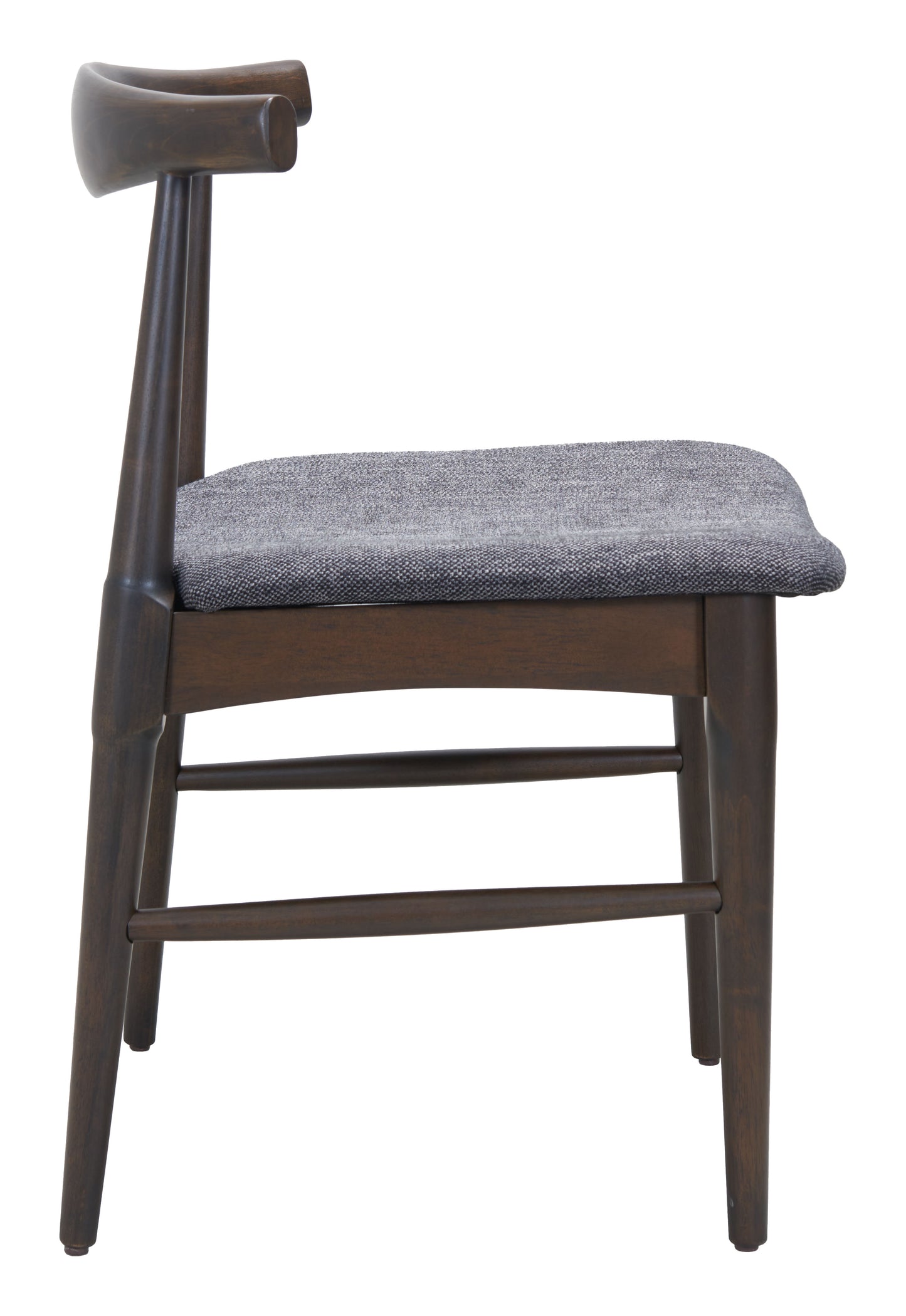 Tuzka Dining Chair (Set of 2) Gray & Espresso - 2