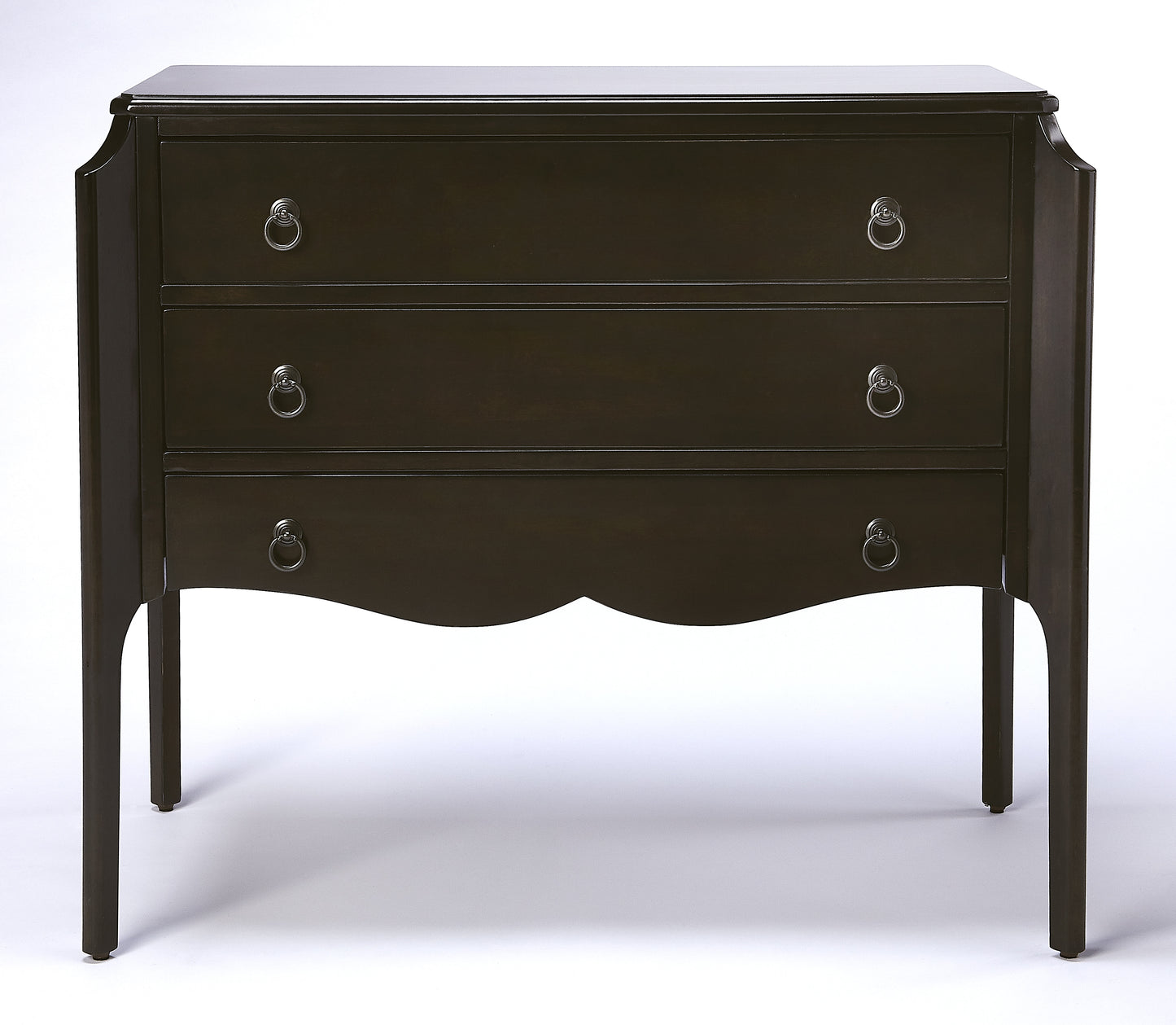 Butler Specialty Company Wilshire 34 in. W Rectangular Wood 3 Drawer Accent Chest, Dark Brown