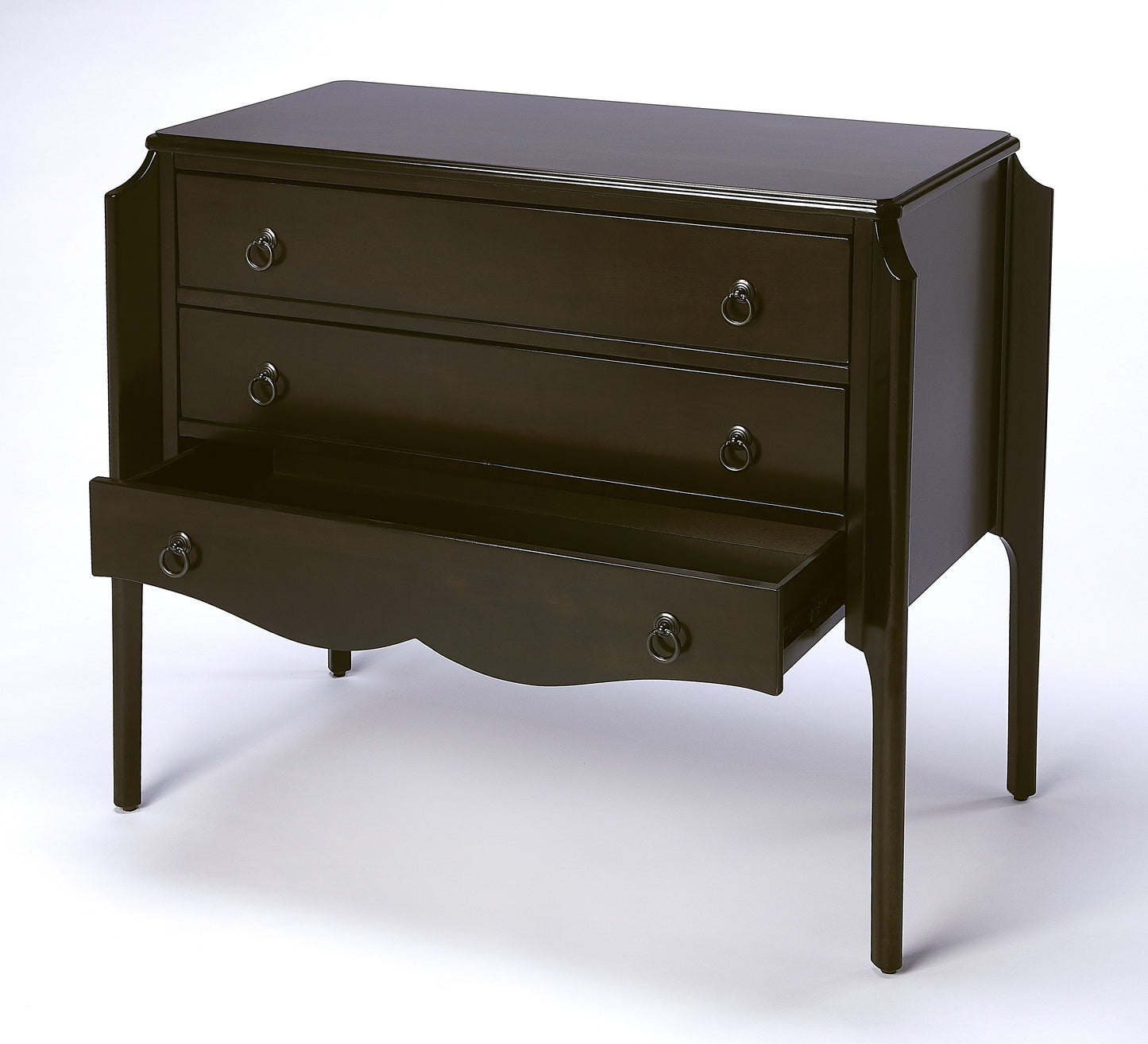 Butler Specialty Company Wilshire 34 in. W Rectangular Wood 3 Drawer Accent Chest, Dark Brown