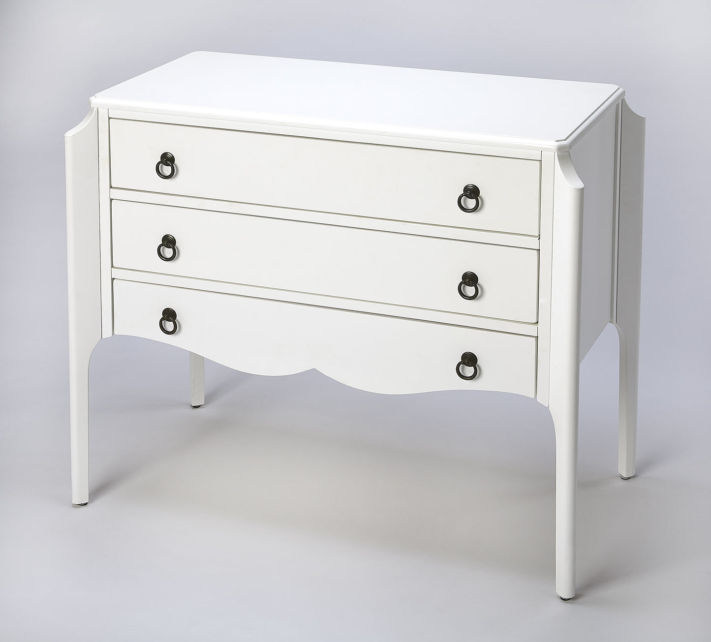 Butler Specialty Company Wilshire 34 in. W Rectangular Wood 3 Drawer Accent Chest, White