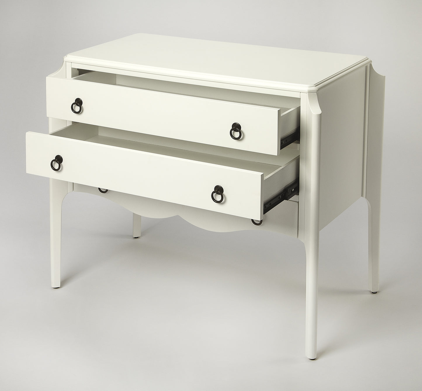 Butler Specialty Company Wilshire 34 in. W Rectangular Wood 3 Drawer Accent Chest, White