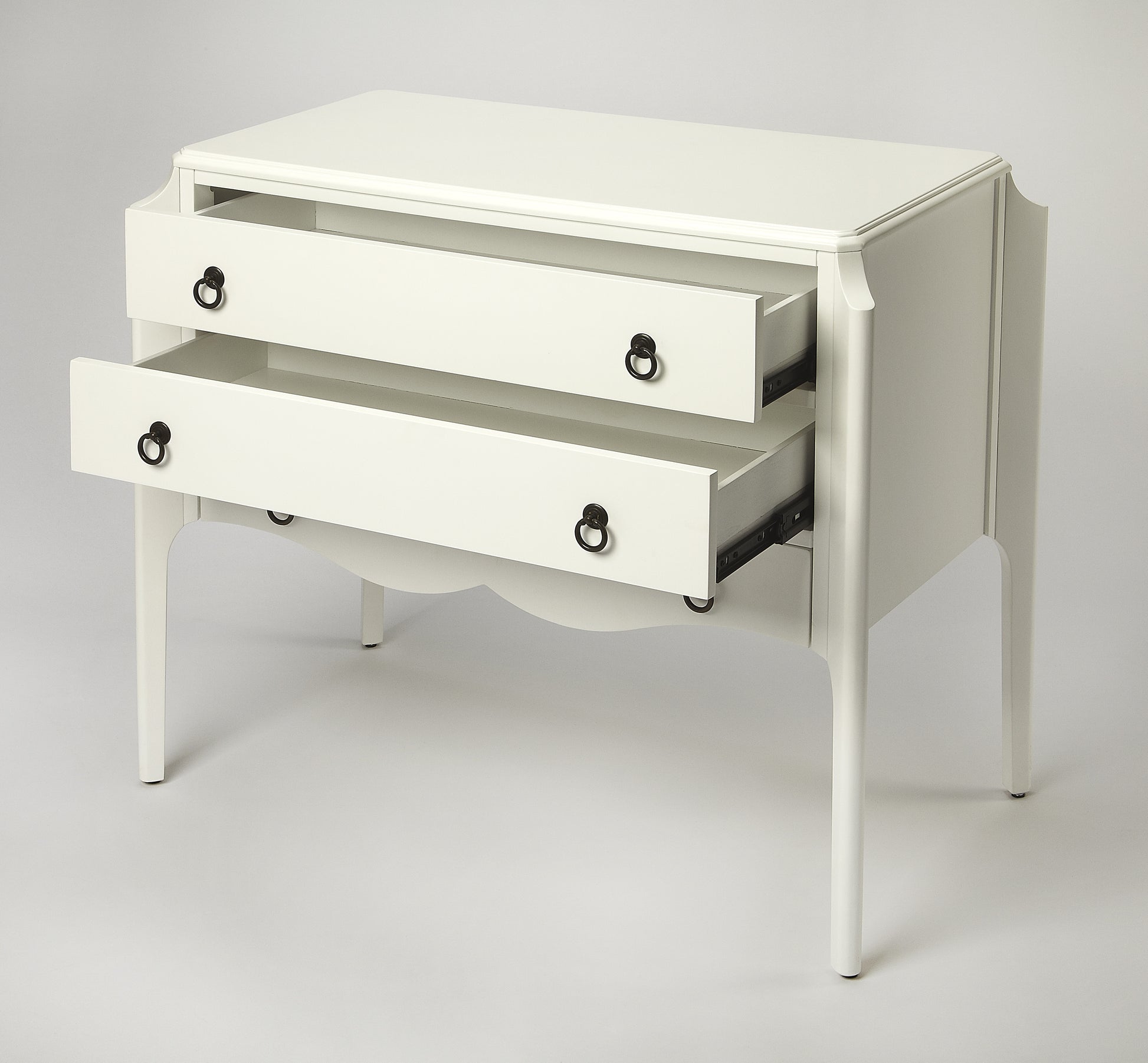 Butler Specialty Company Wilshire 34 in. W Rectangular Wood 3 Drawer Accent Chest, White