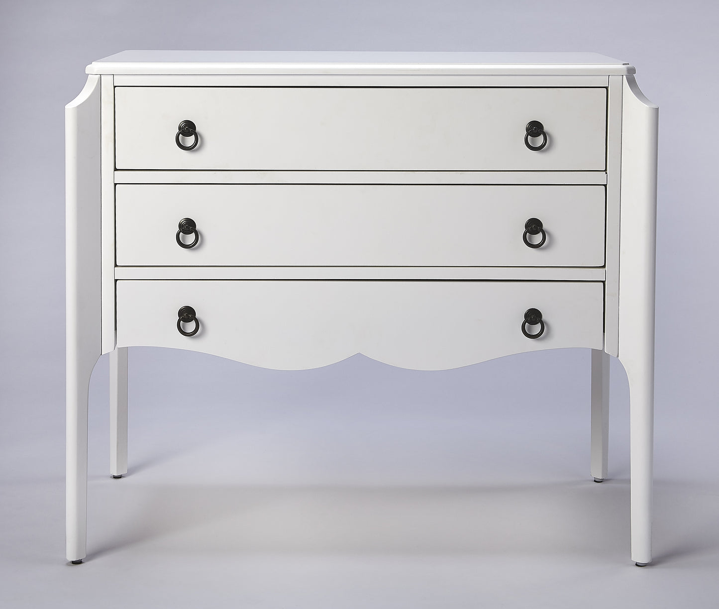 Butler Specialty Company Wilshire 34 in. W Rectangular Wood 3 Drawer Accent Chest, White