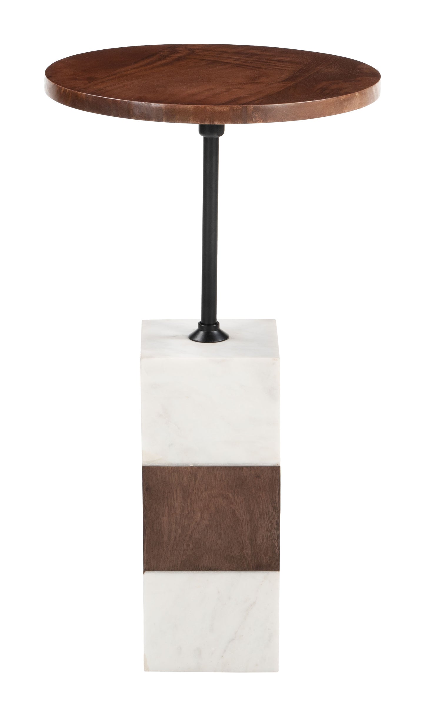Stuk Side Table Brown & White - 2