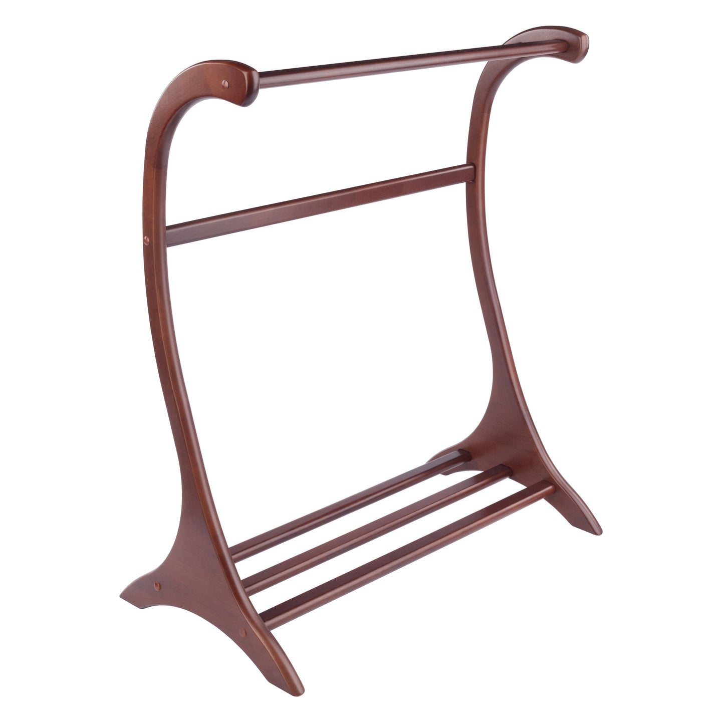 Bella Blanket Rack, Walnut - alternate view