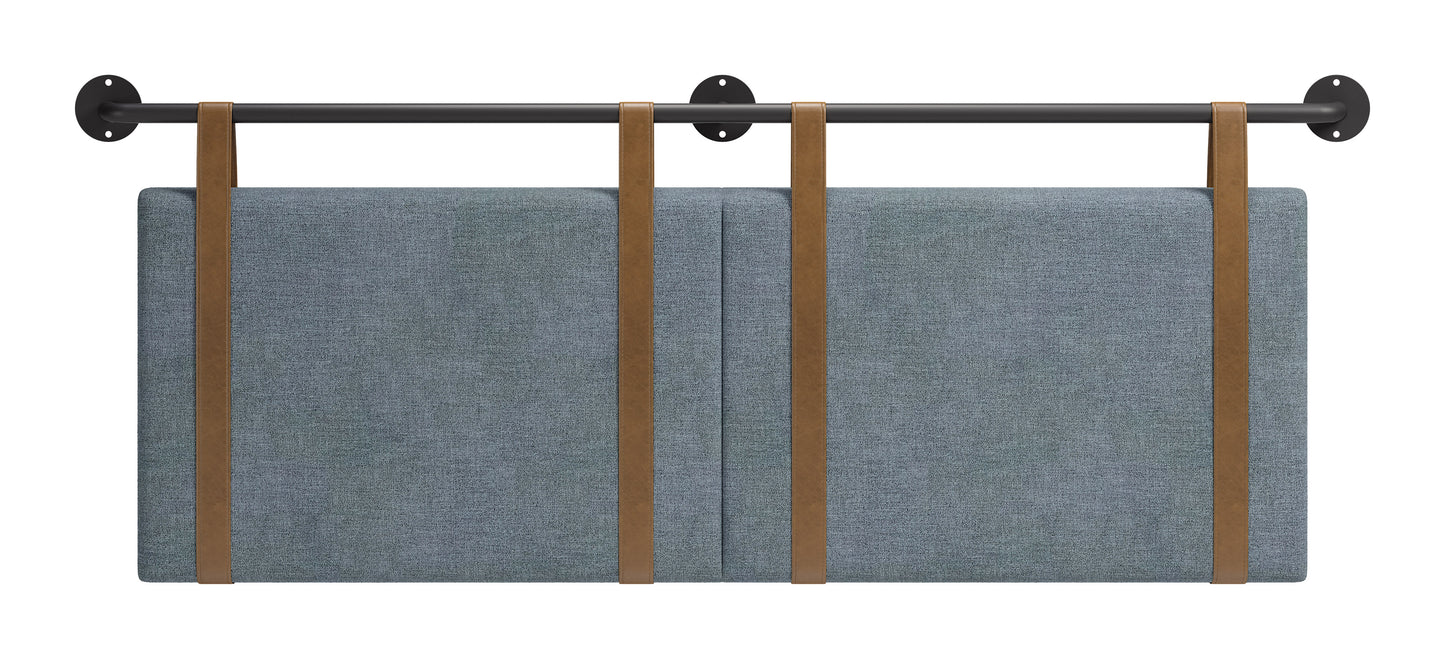 Zeva Floating Queen Headboard Gray - 3