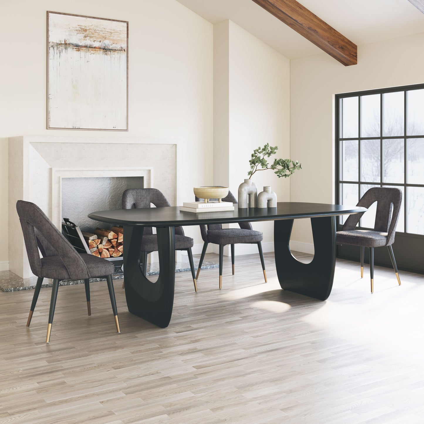 Artus Dining Chair Gray - 10