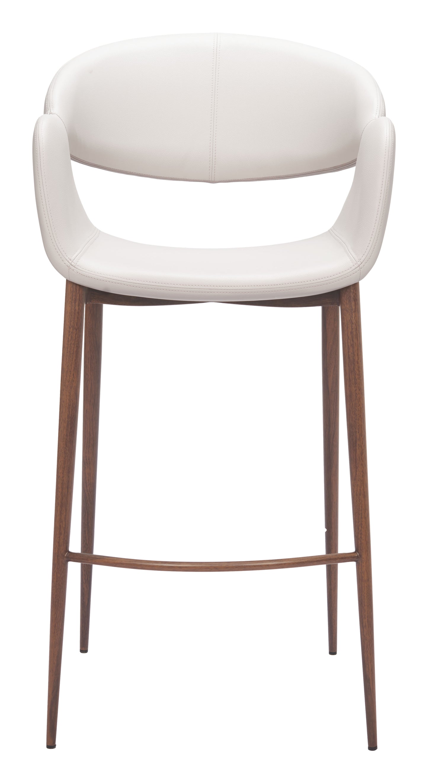 Limay Barstool Beige & Walnut - 3