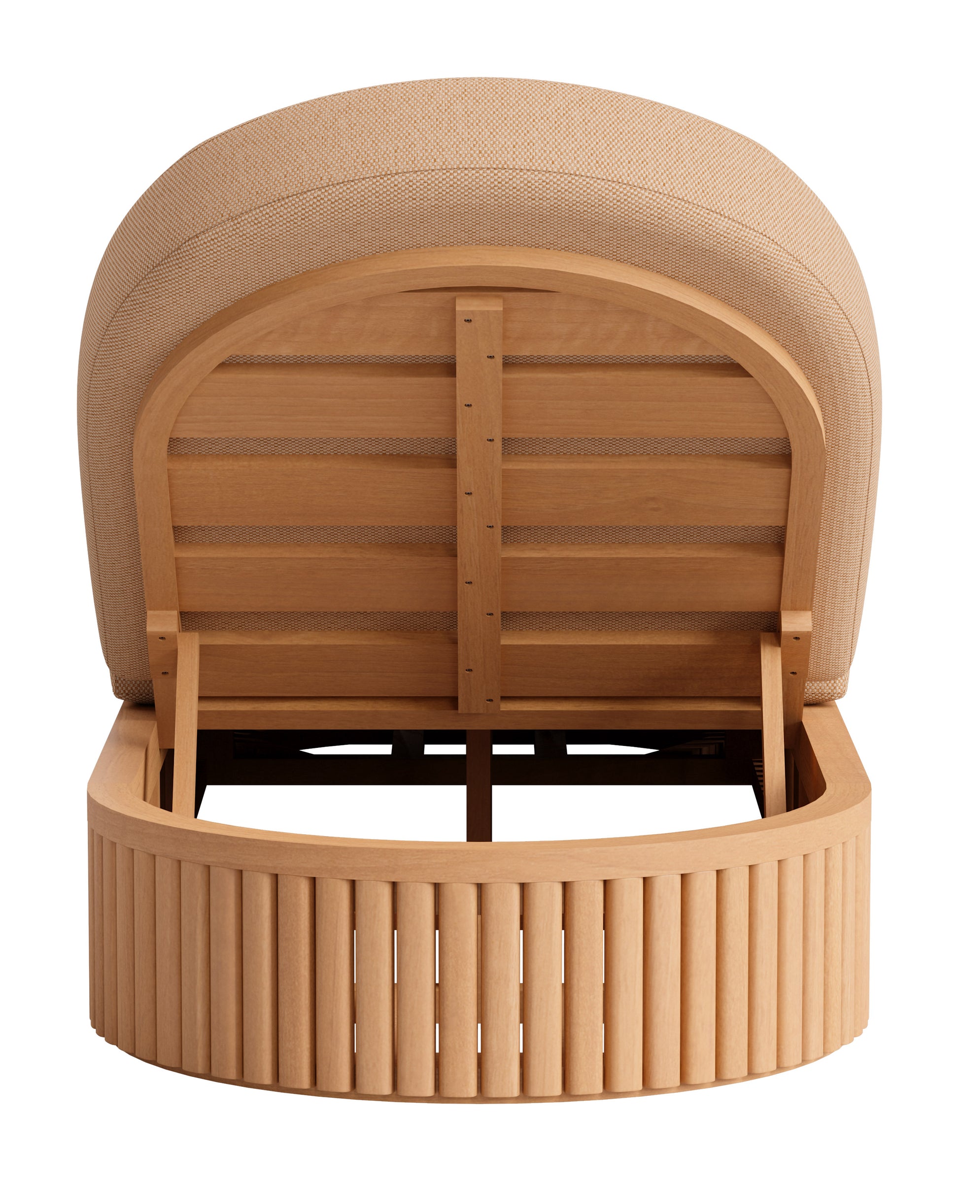 Sakina Chaise Lounge Brown - 4