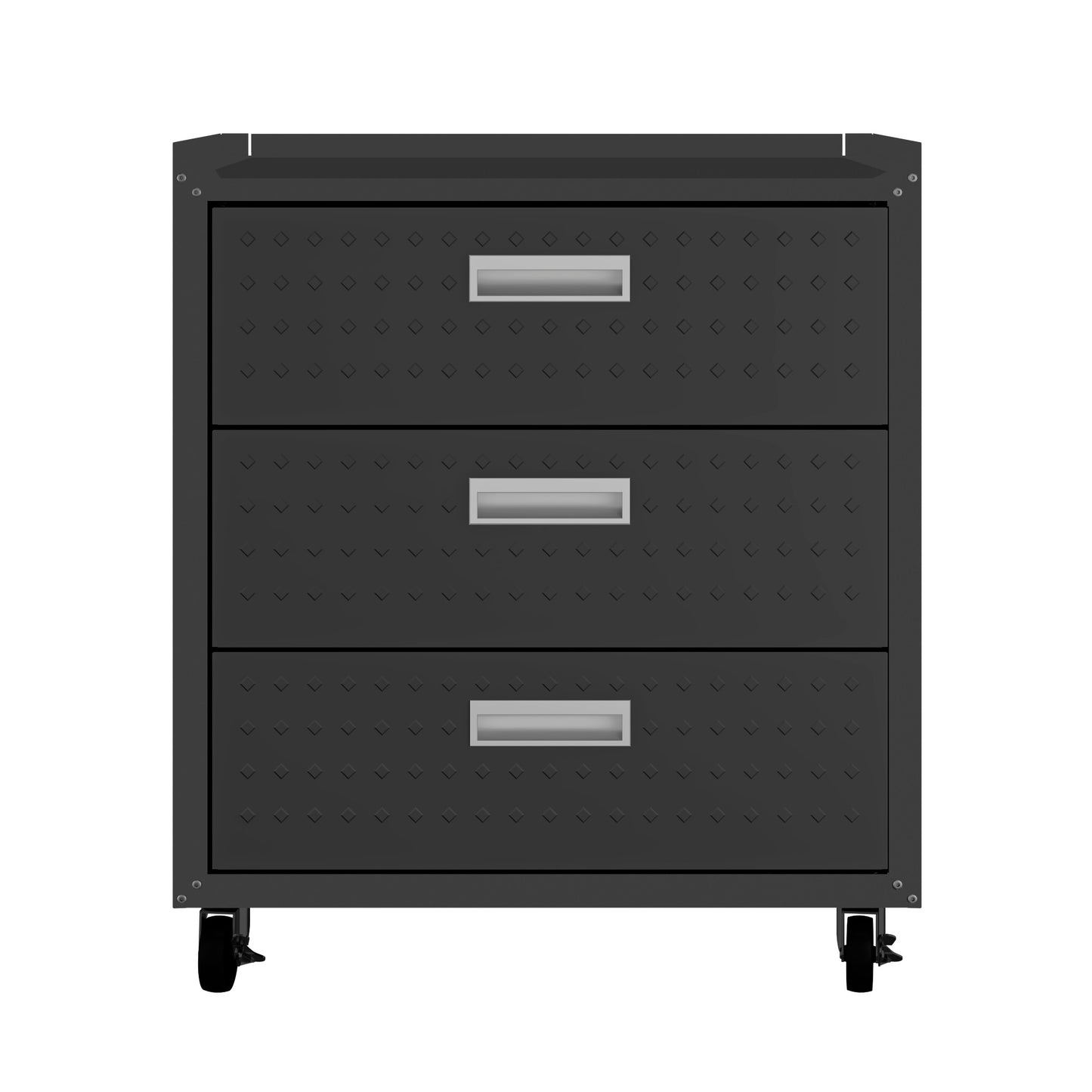 Fortress Modern 30" Rolling Garage Cabinet in Charcoal Gray (3-Drawer) 4GMCC-CH
