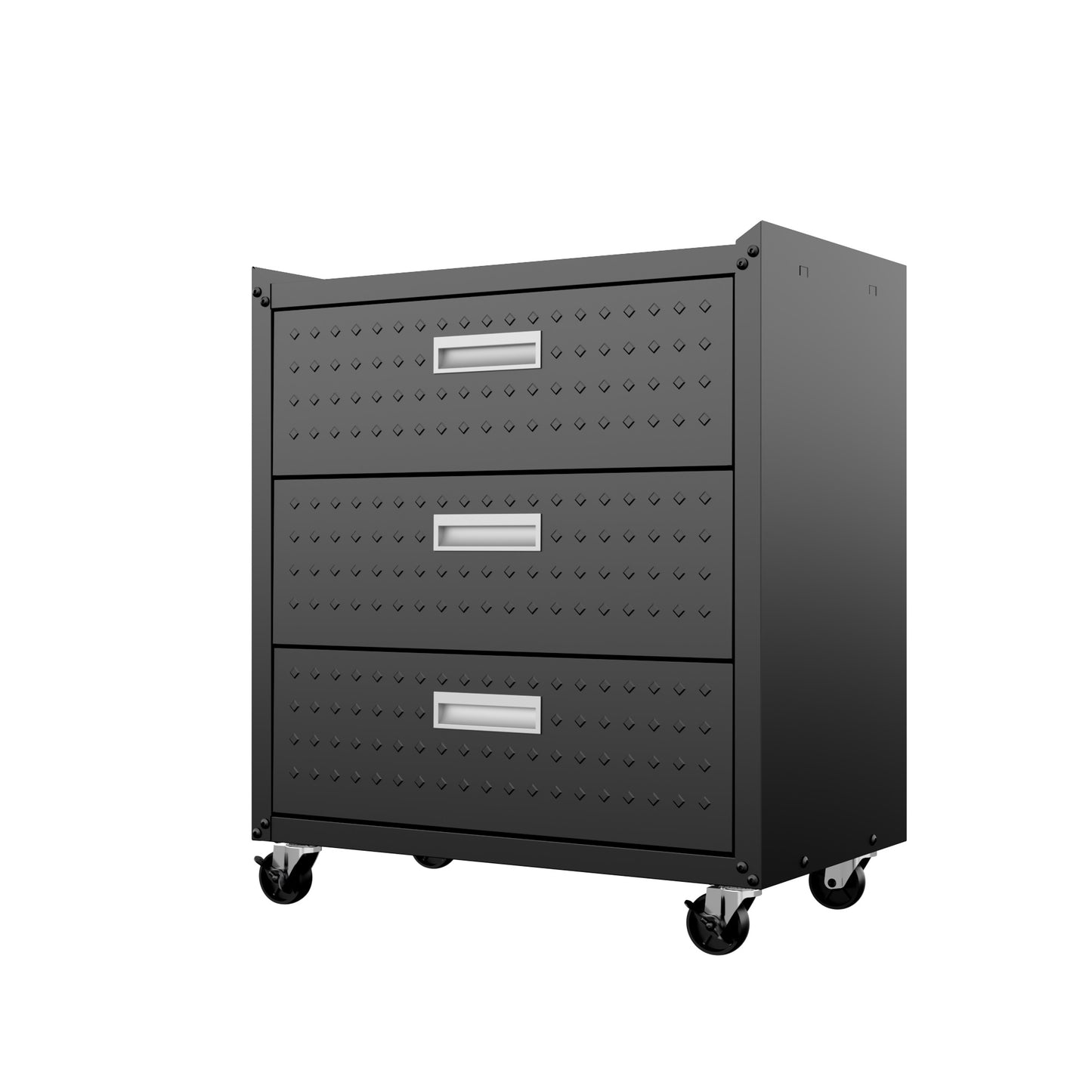 Fortress Modern 30" Rolling Garage Cabinet in Charcoal Gray (3-Drawer) 4GMCC-CH