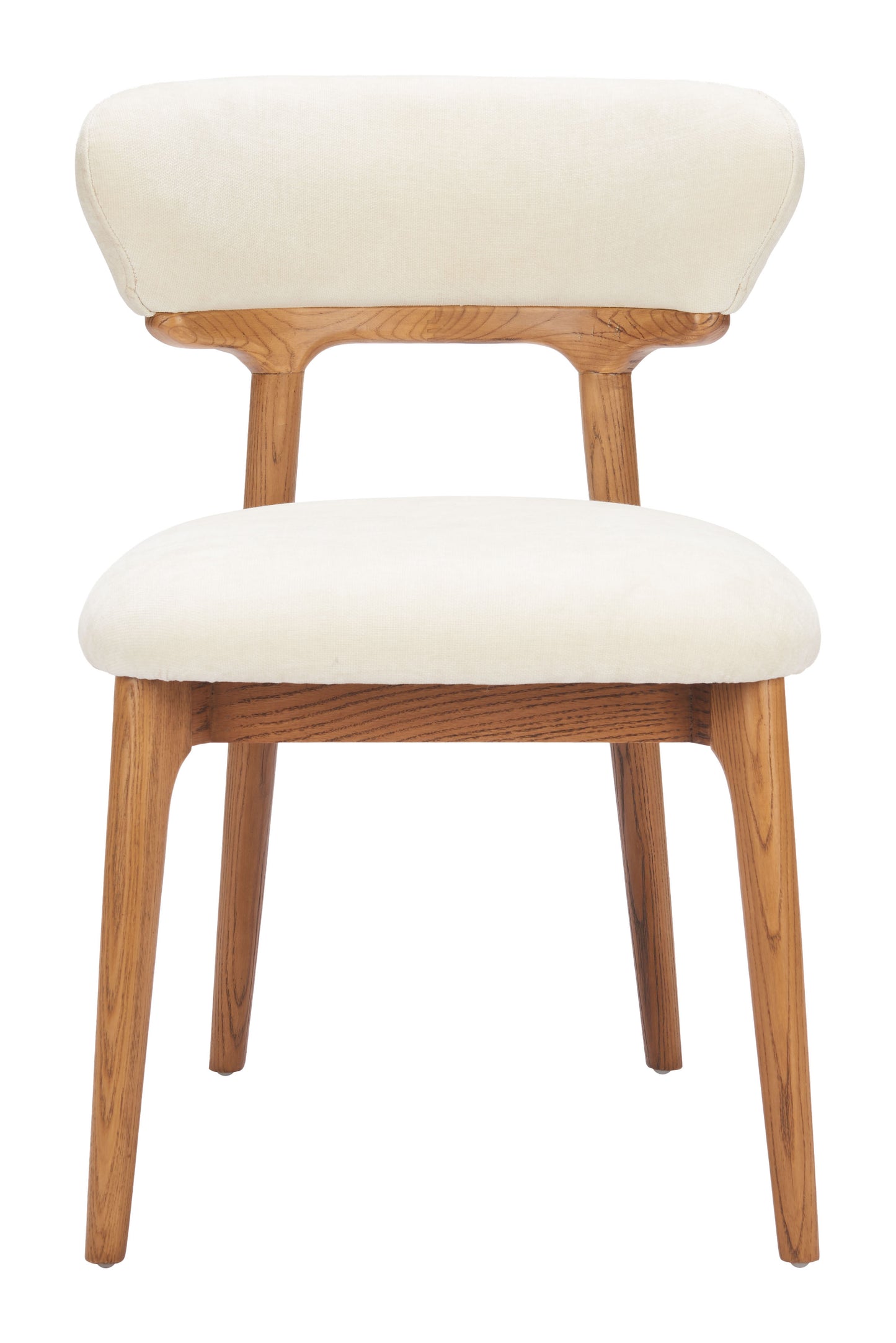 Cedar Dining Chair (Set of 2) White & Walnut - 3