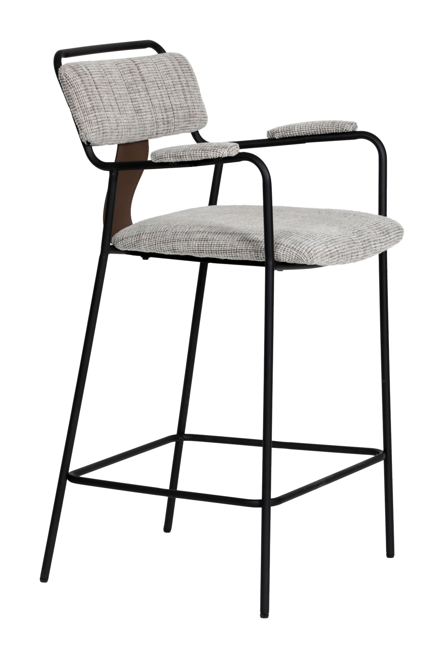 Couva Counter Stool (Set of 2) Gray Tweed - 6