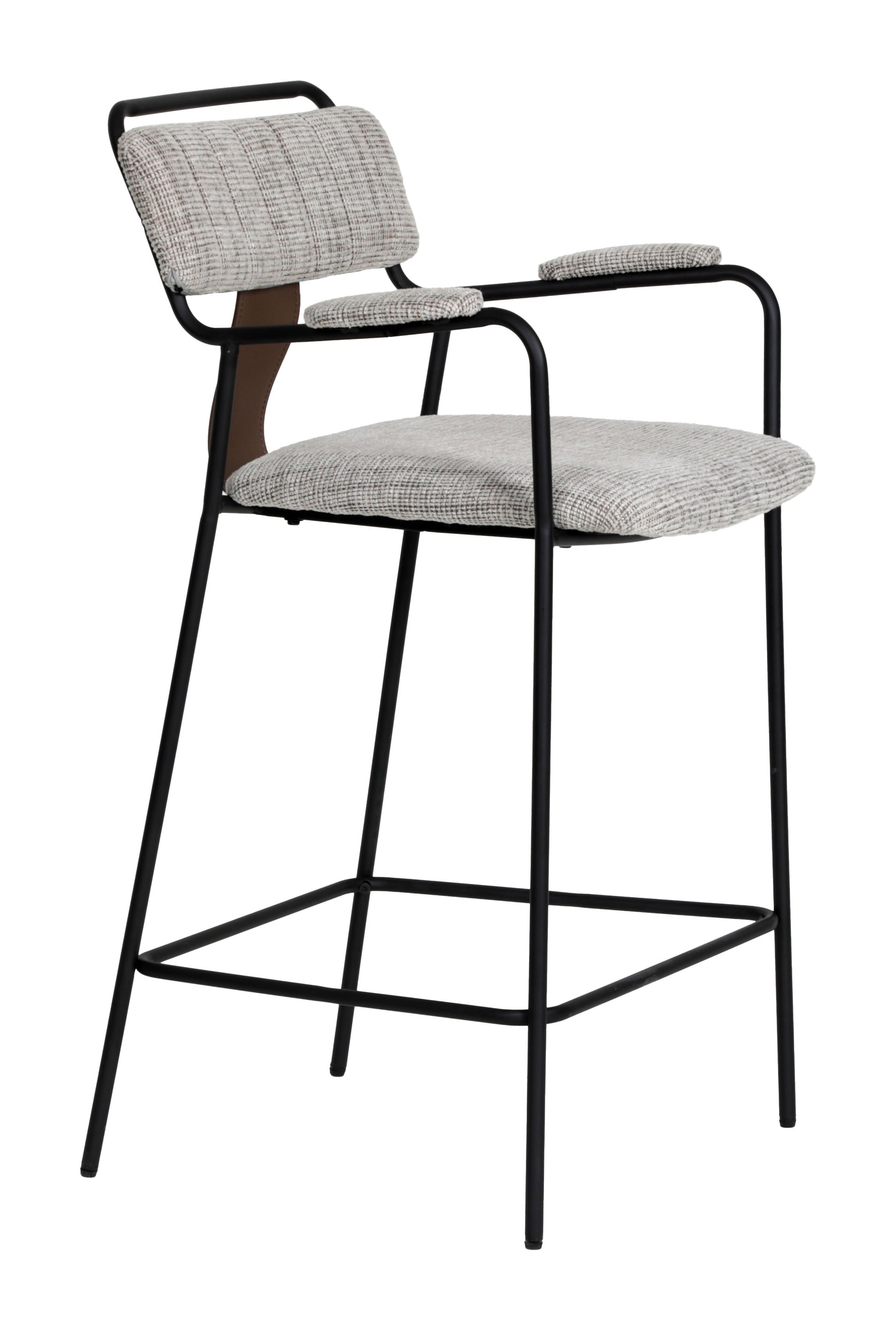 Couva Counter Stool (Set of 2) Gray Tweed - 6