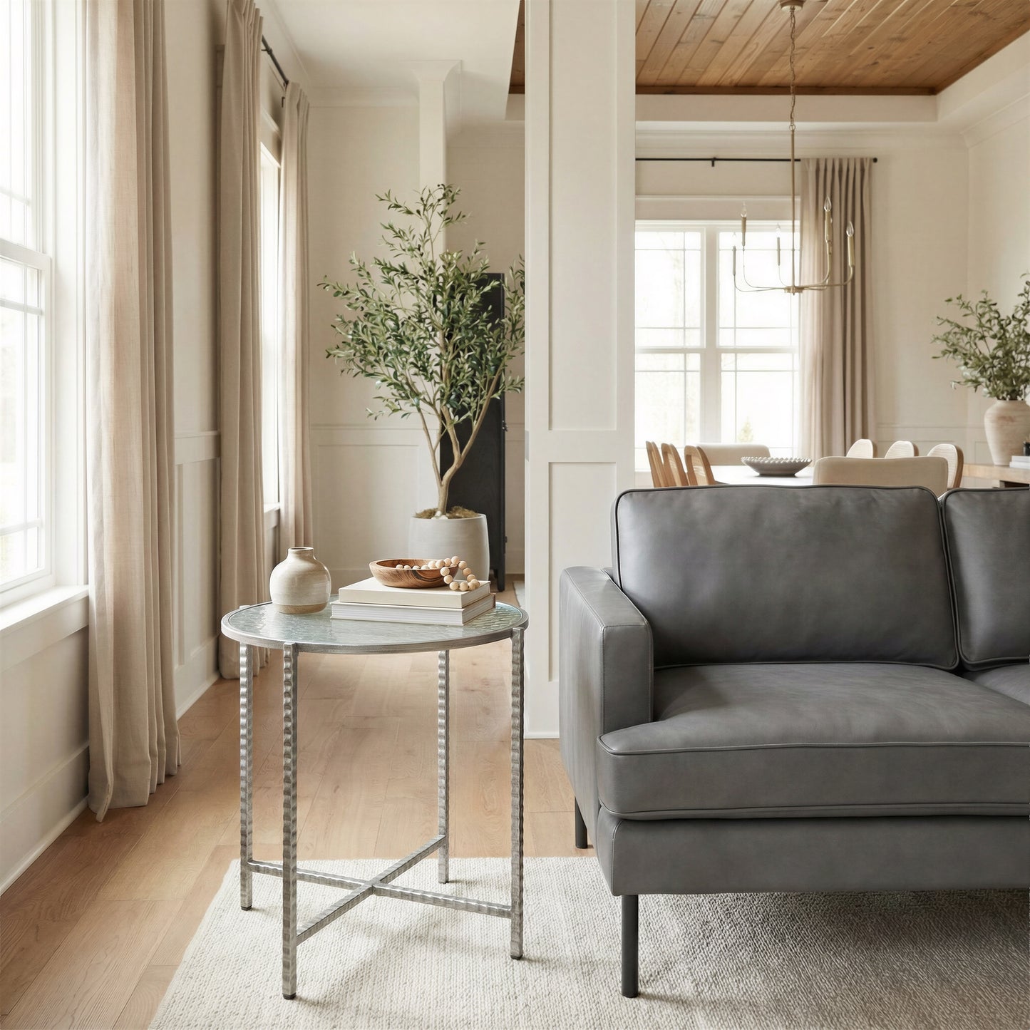 Vetro Side Table Silver - 7