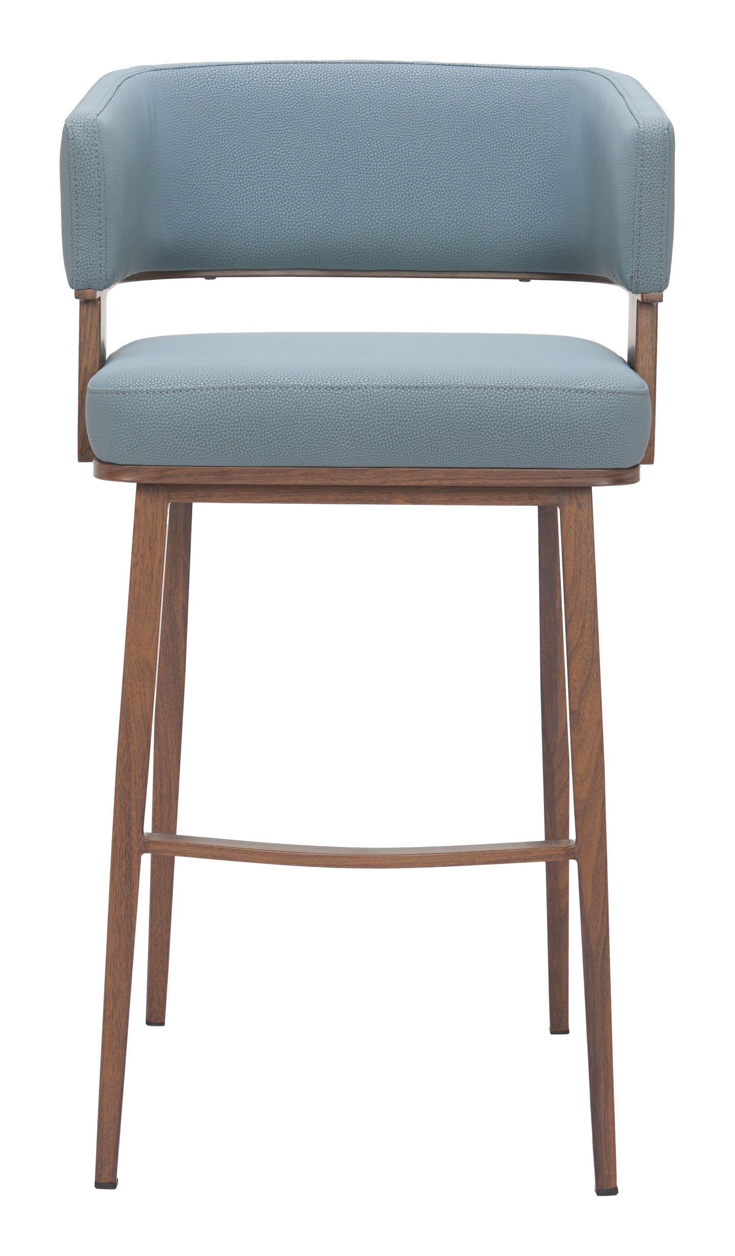 Poise Barstool Azure Gray & Walnut - 3
