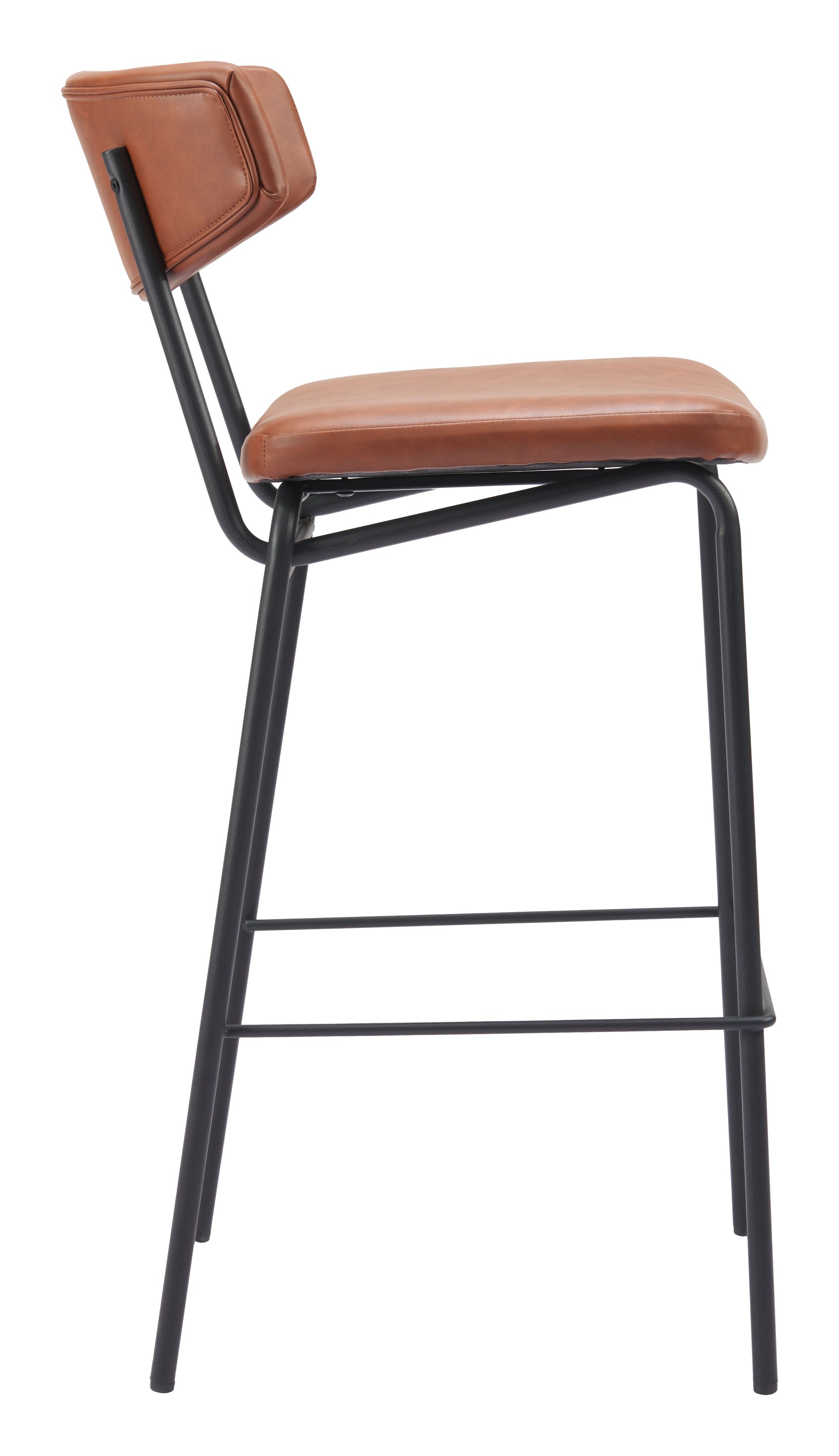 Charon Barstool (Set of 2) Vintage Brown - 2