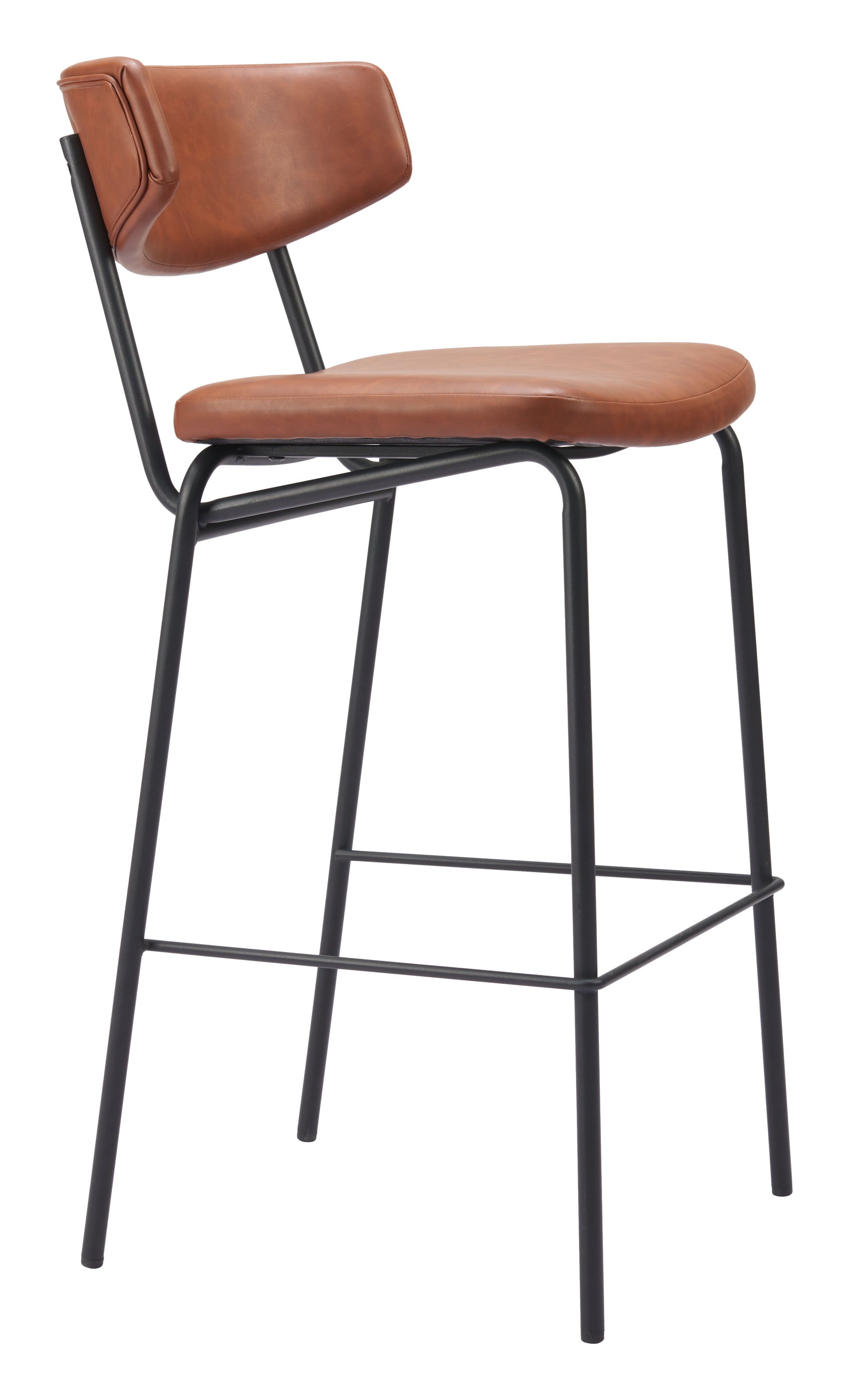 Charon Barstool (Set of 2) Vintage Brown - 6