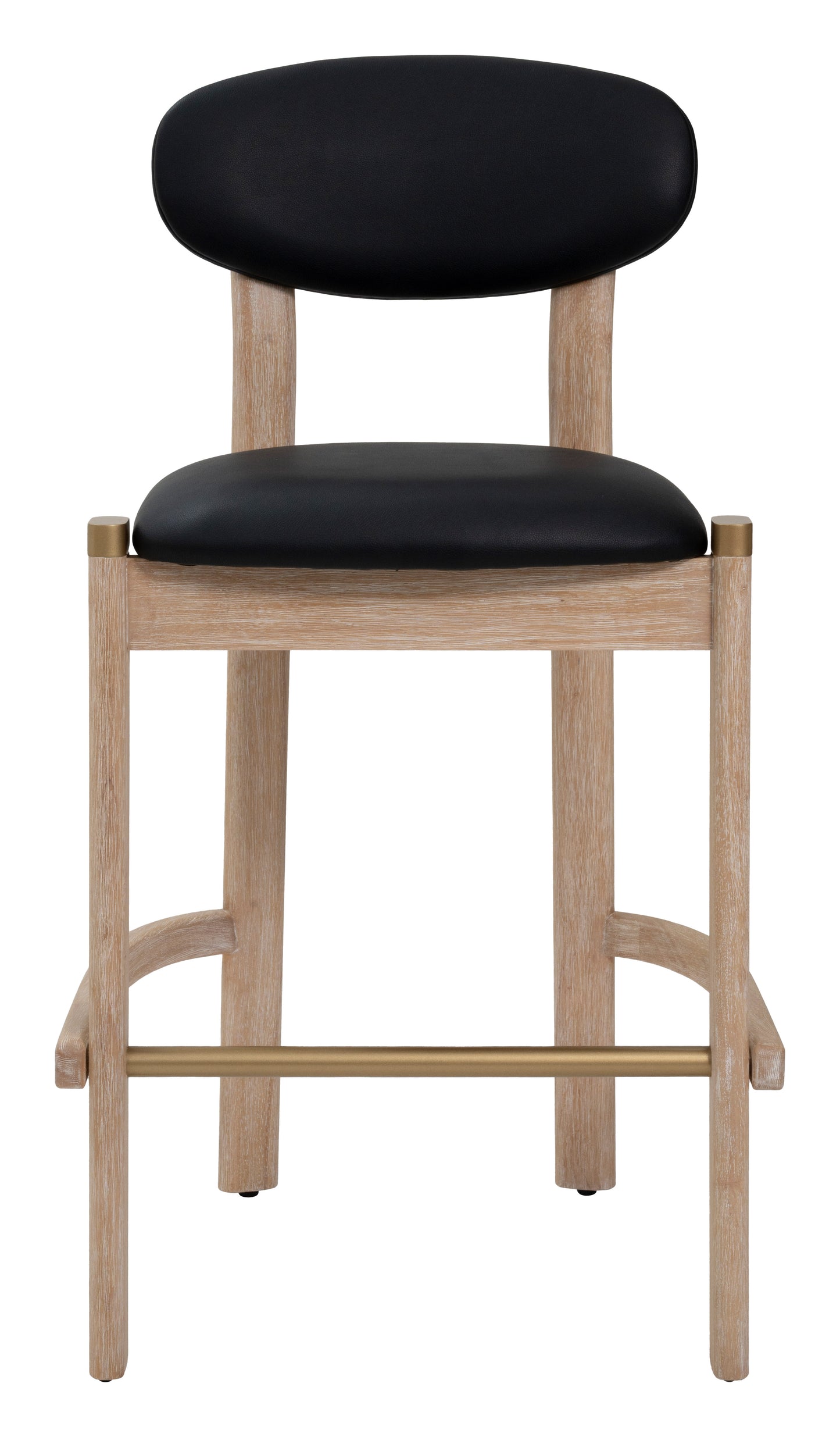 Rilou Barstool (Set of 2) Black & Natural - 3