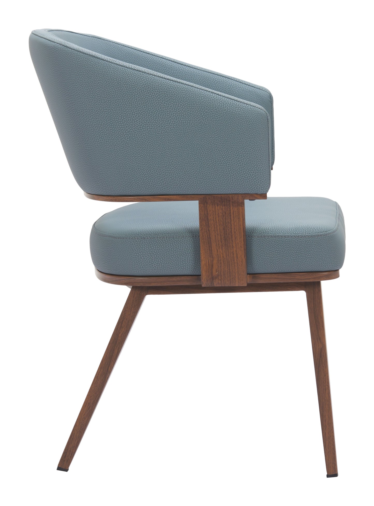 Poise Dining Chair Azure Gray & Walnut - 2