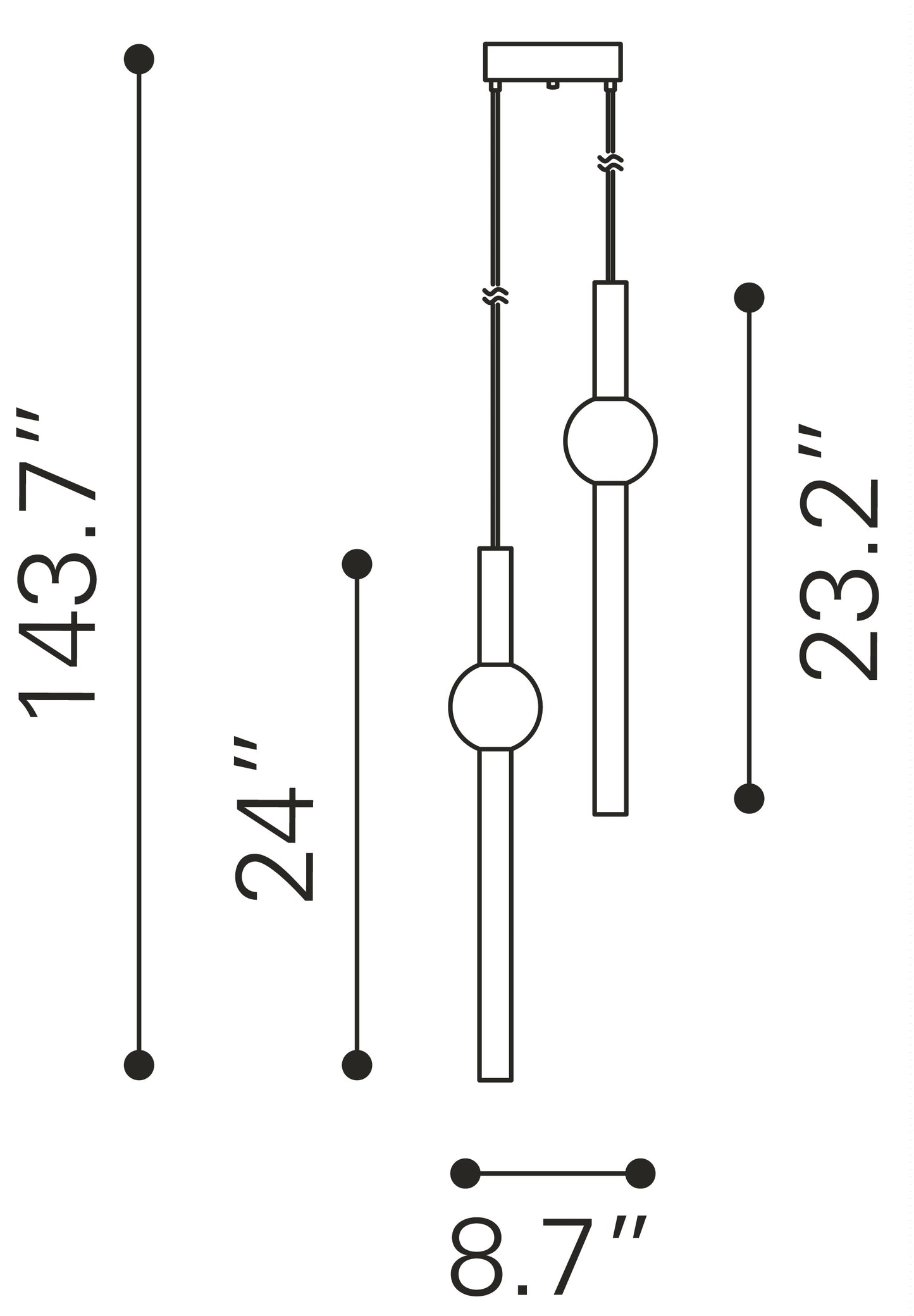 Fuya Ceiling Lamp Brass