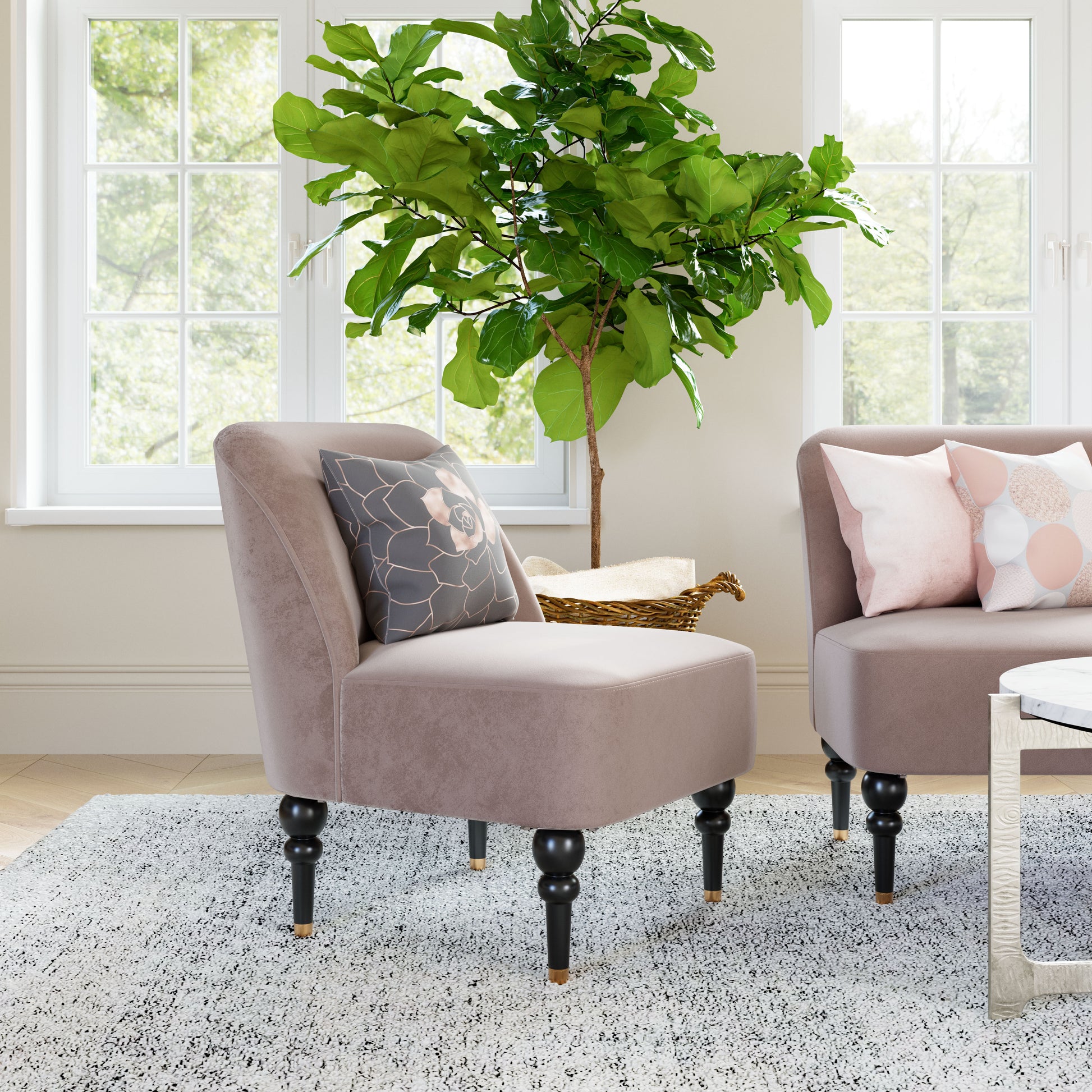 Bintulu Accent Chair Taupe - 8