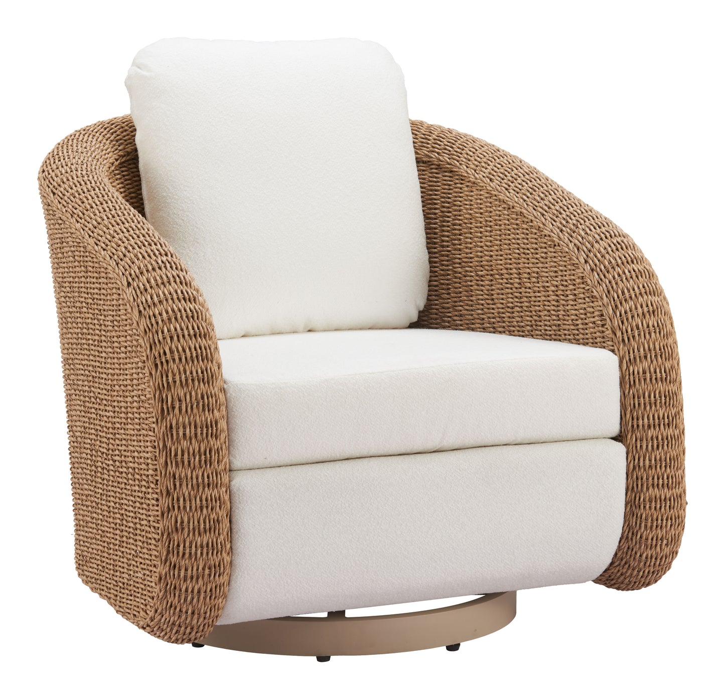 Solara Swivel Chair Ivory - 6