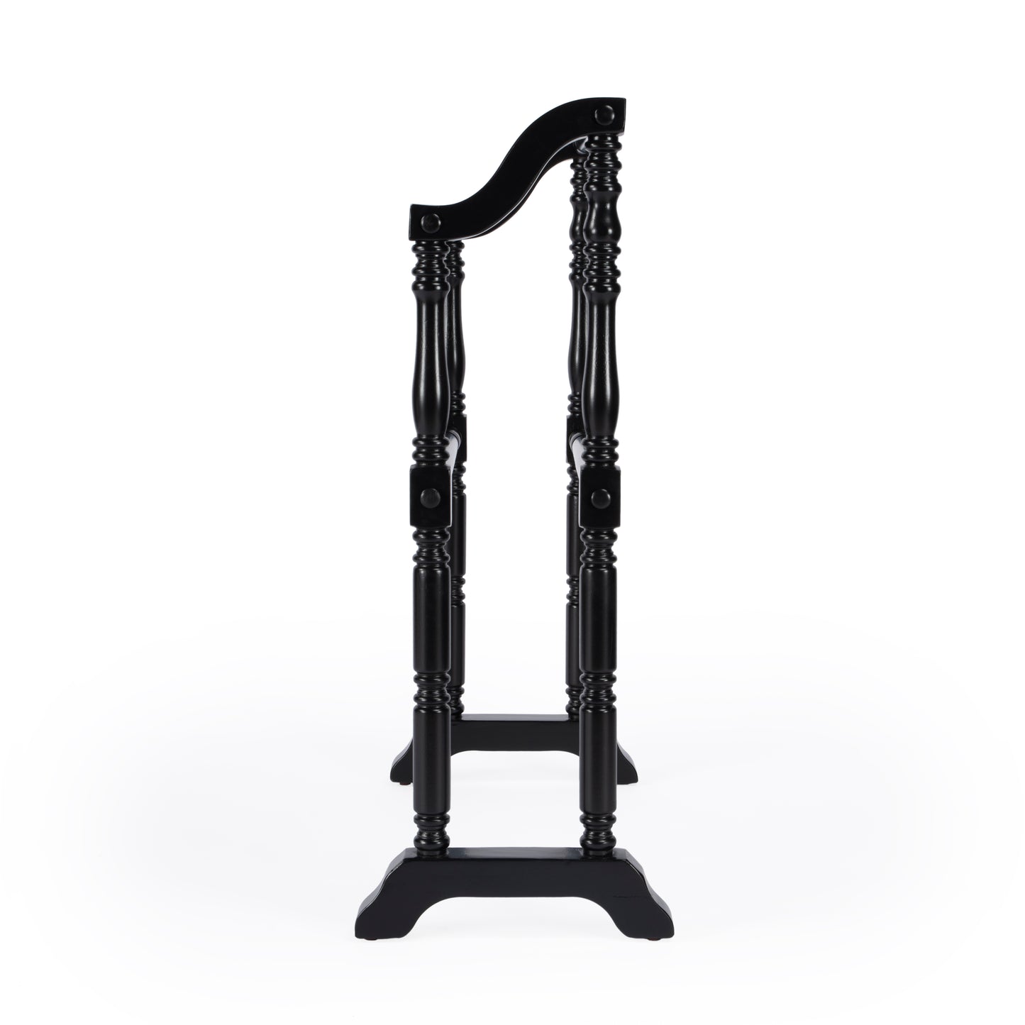 Butler Specialty Company Lillian 28 in. W Rectangular Wood 2 Rail Traditional Blanket Stand, Black