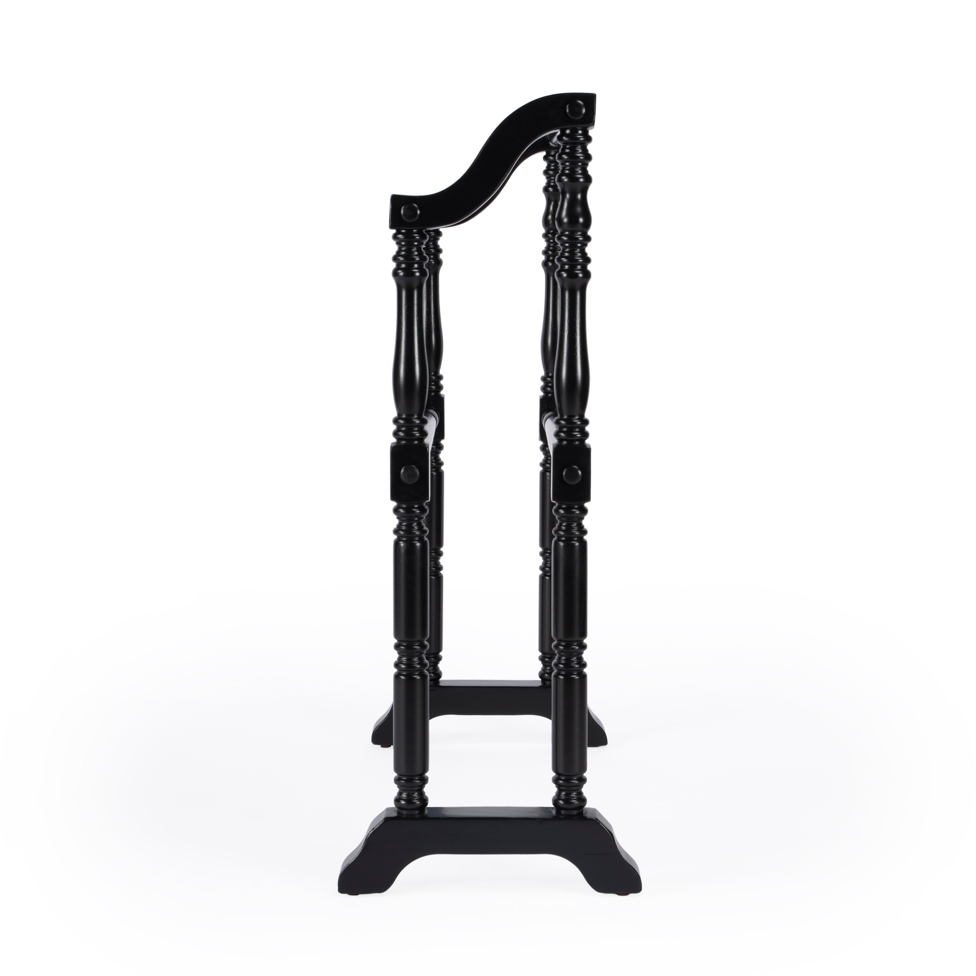 Butler Specialty Company Lillian 28 in. W Rectangular Wood 2 Rail Traditional Blanket Stand, Black