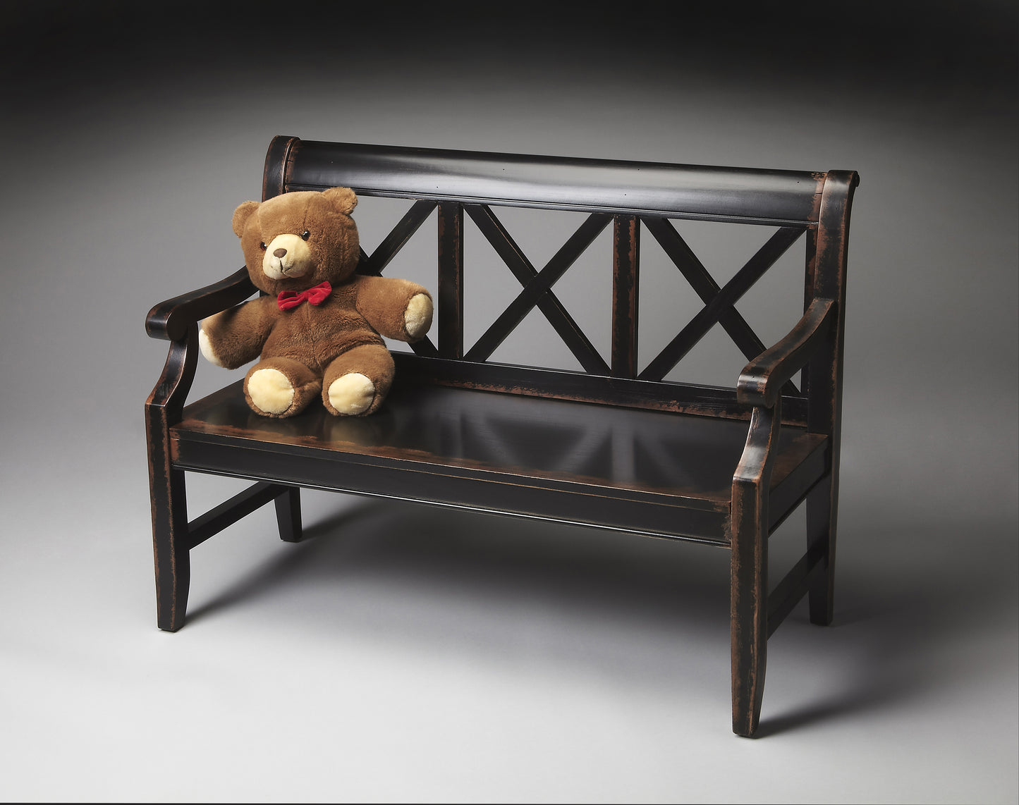 Gerrit Wooden 44"W Bench in Black 5048250