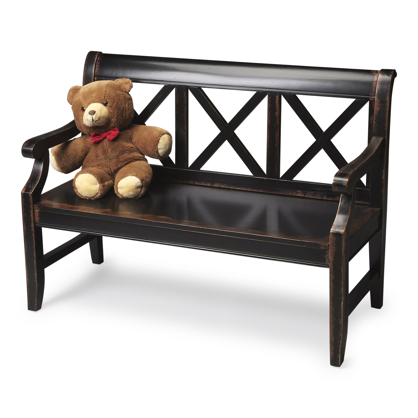 Gerrit Wooden 44"W Bench in Black 5048250