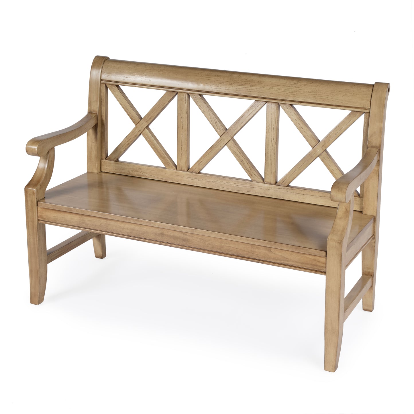 Gerrit Wooden 44"W Bench in Beige 5048424