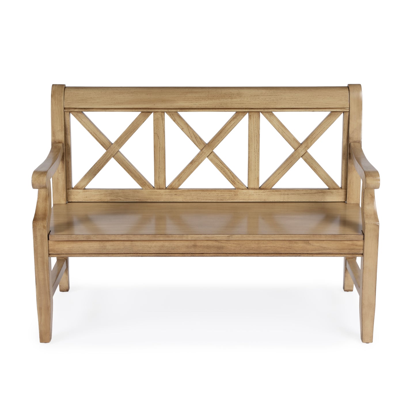 Gerrit Wooden 44"W Bench in Beige 5048424