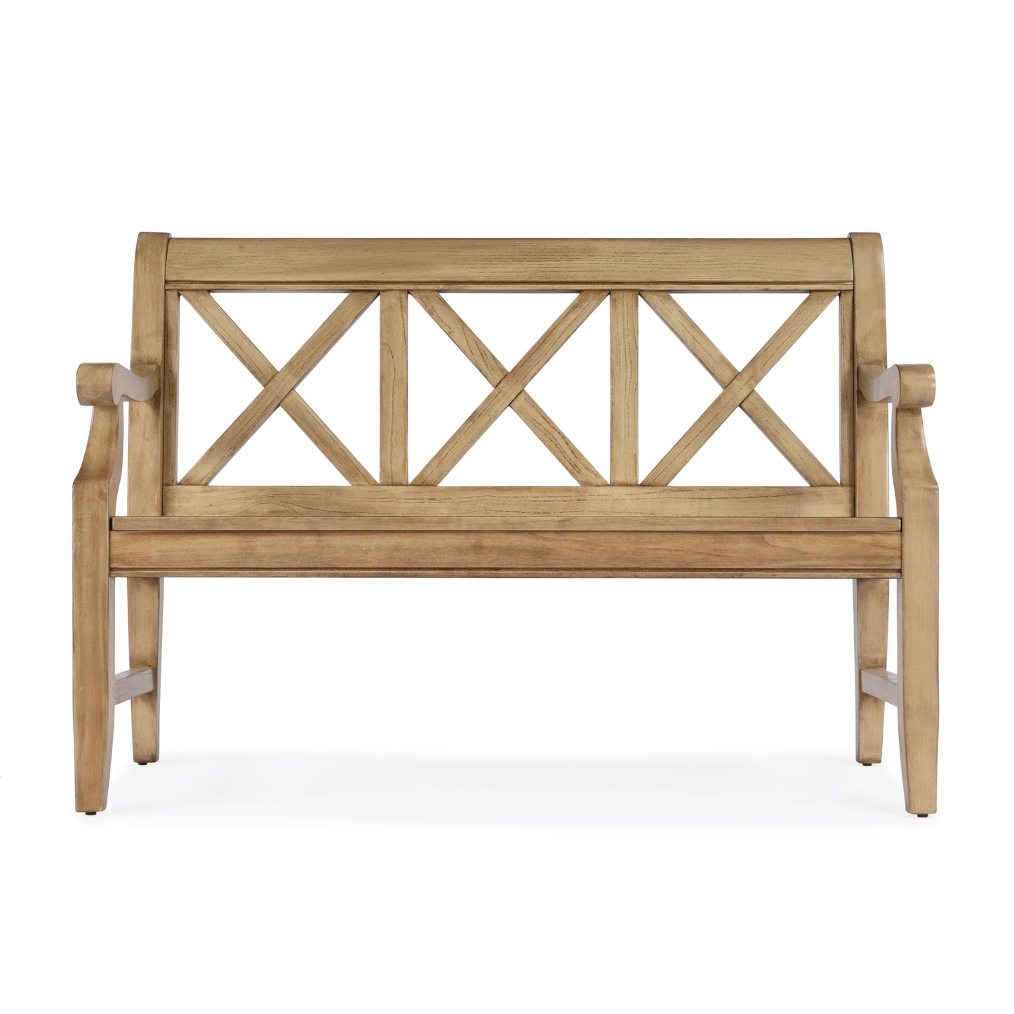 Gerrit Wooden 44"W Bench in Beige 5048424