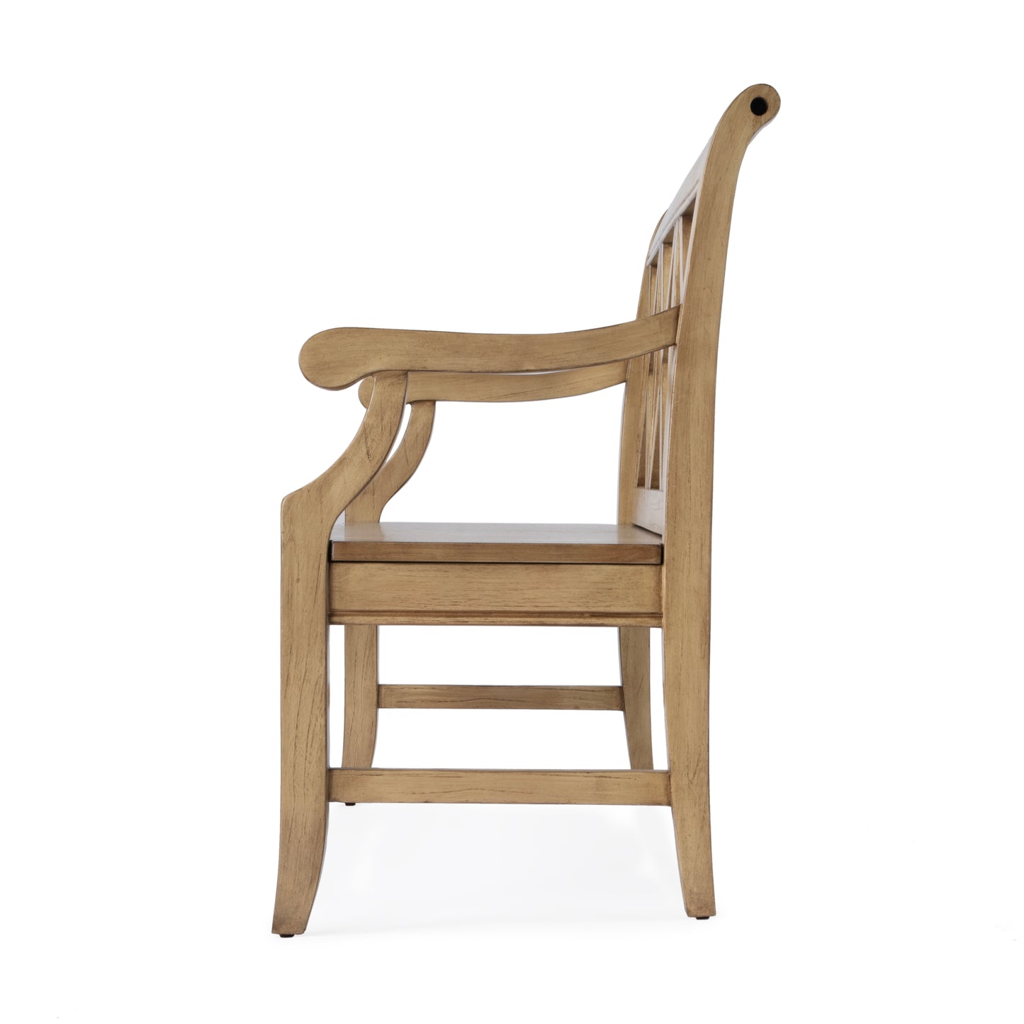 Gerrit Wooden 44"W Bench in Beige 5048424