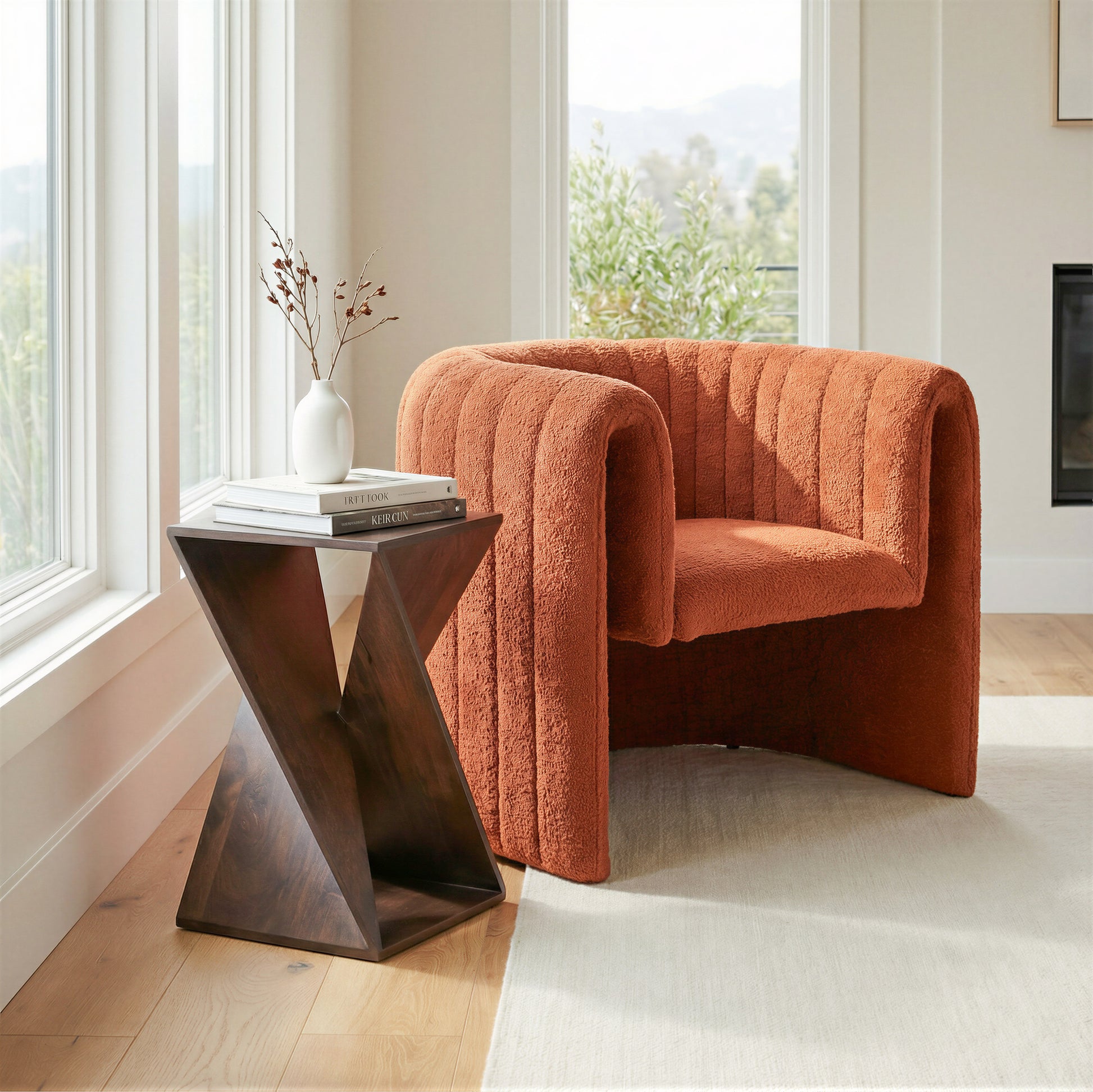 Alba Accent Table Walnut - 7