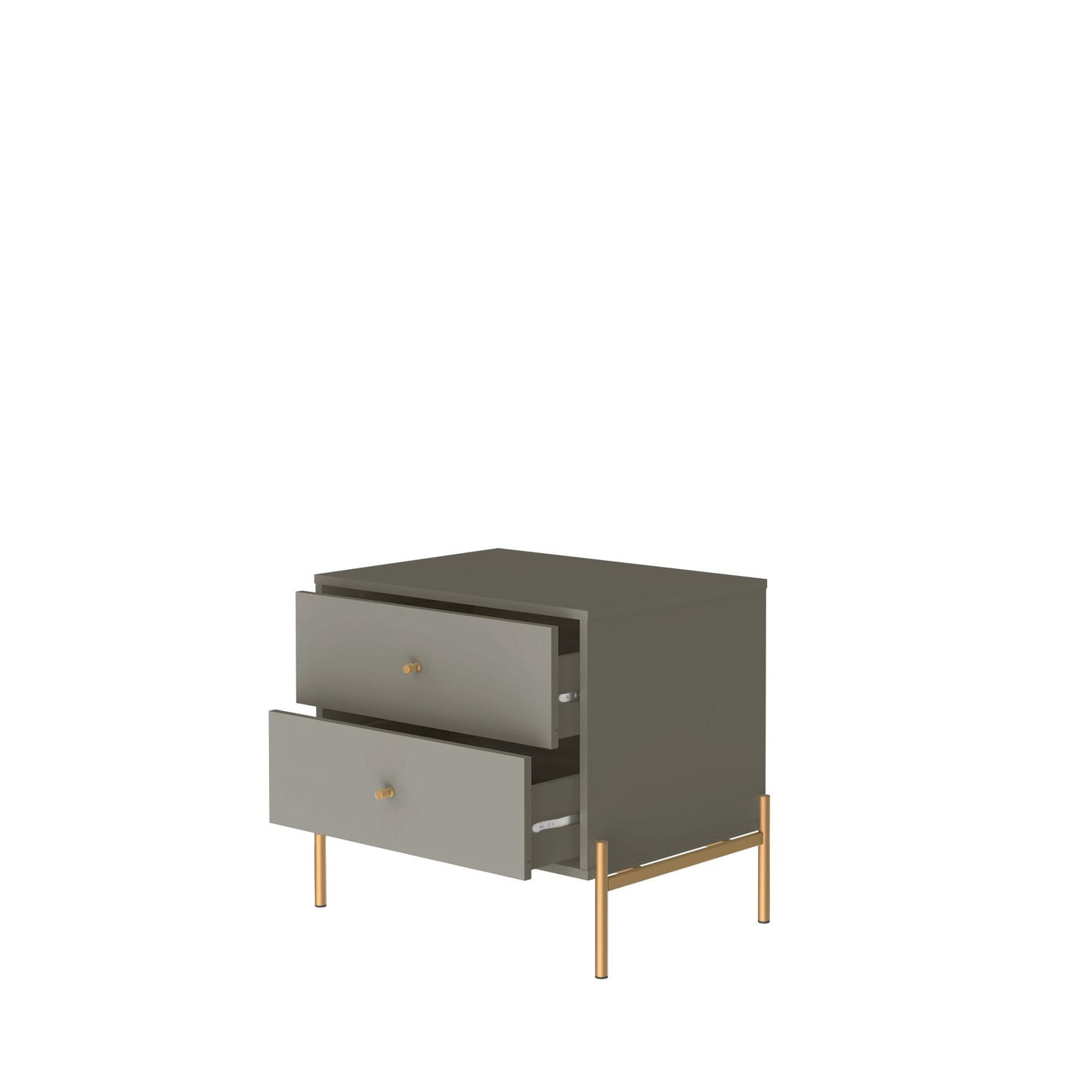 Jasper Modern 25" Nightstand in Sage Gray (2-Drawer) 51352