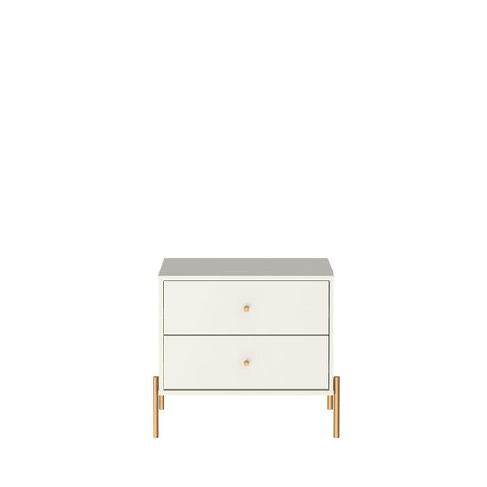 Jasper Modern 25" Nightstand in Off White (2-Drawer) 51353