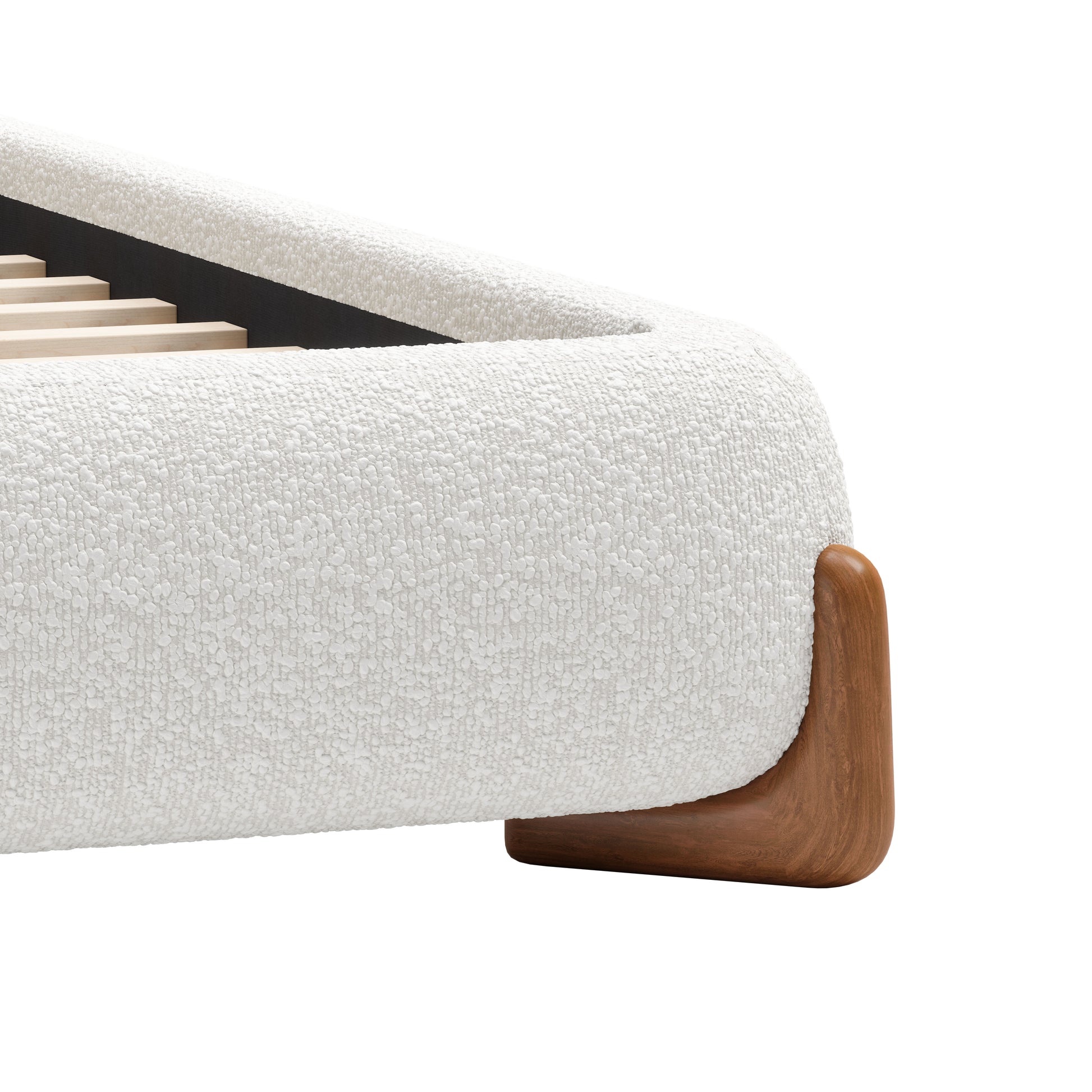 Baris Queen Bed Ivory - 6