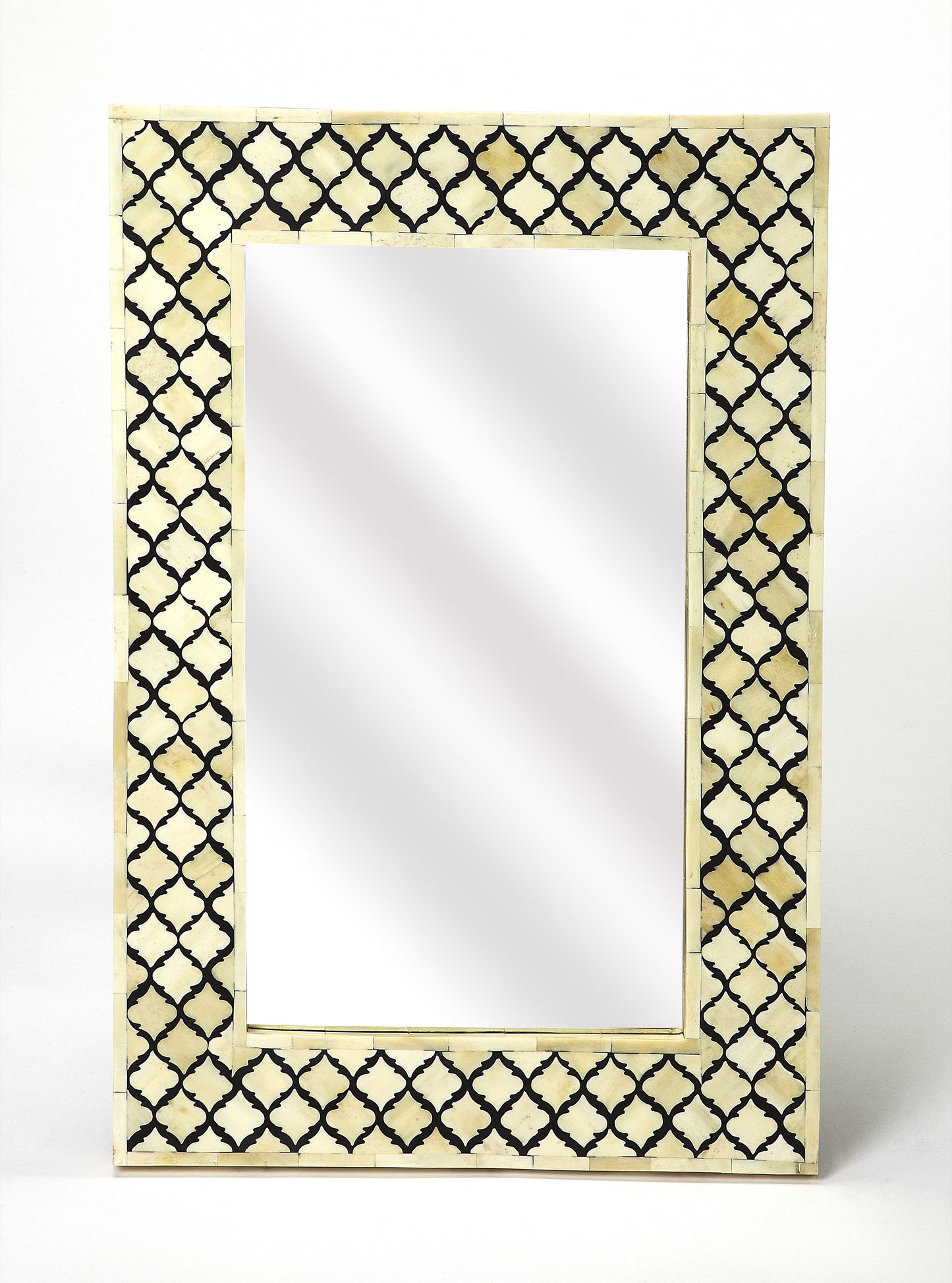 Yasmin Bone Inlay Wall Mirrored in Off-White 5202318