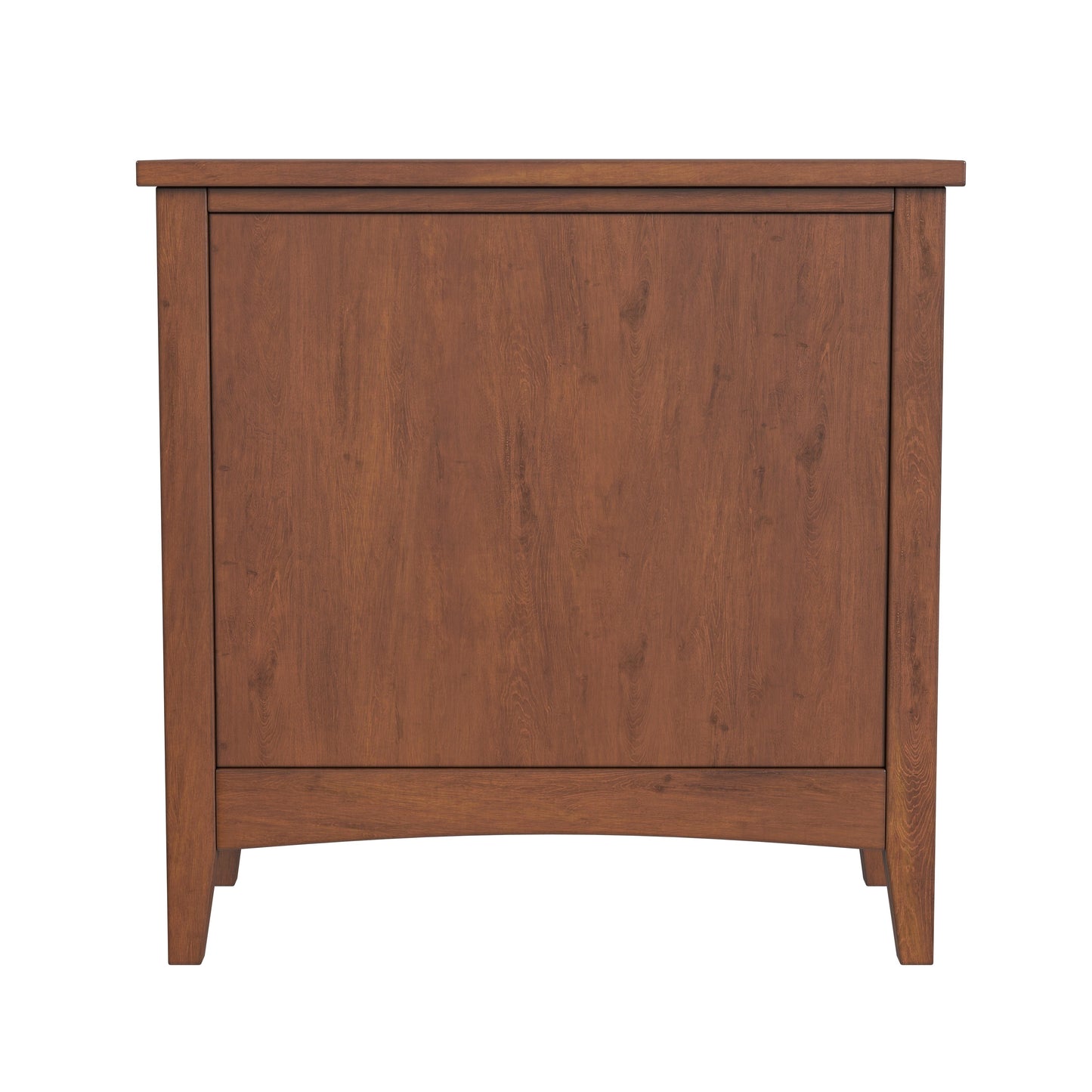 Avina Burl1 Door Side Table in Medium Brown 5215101