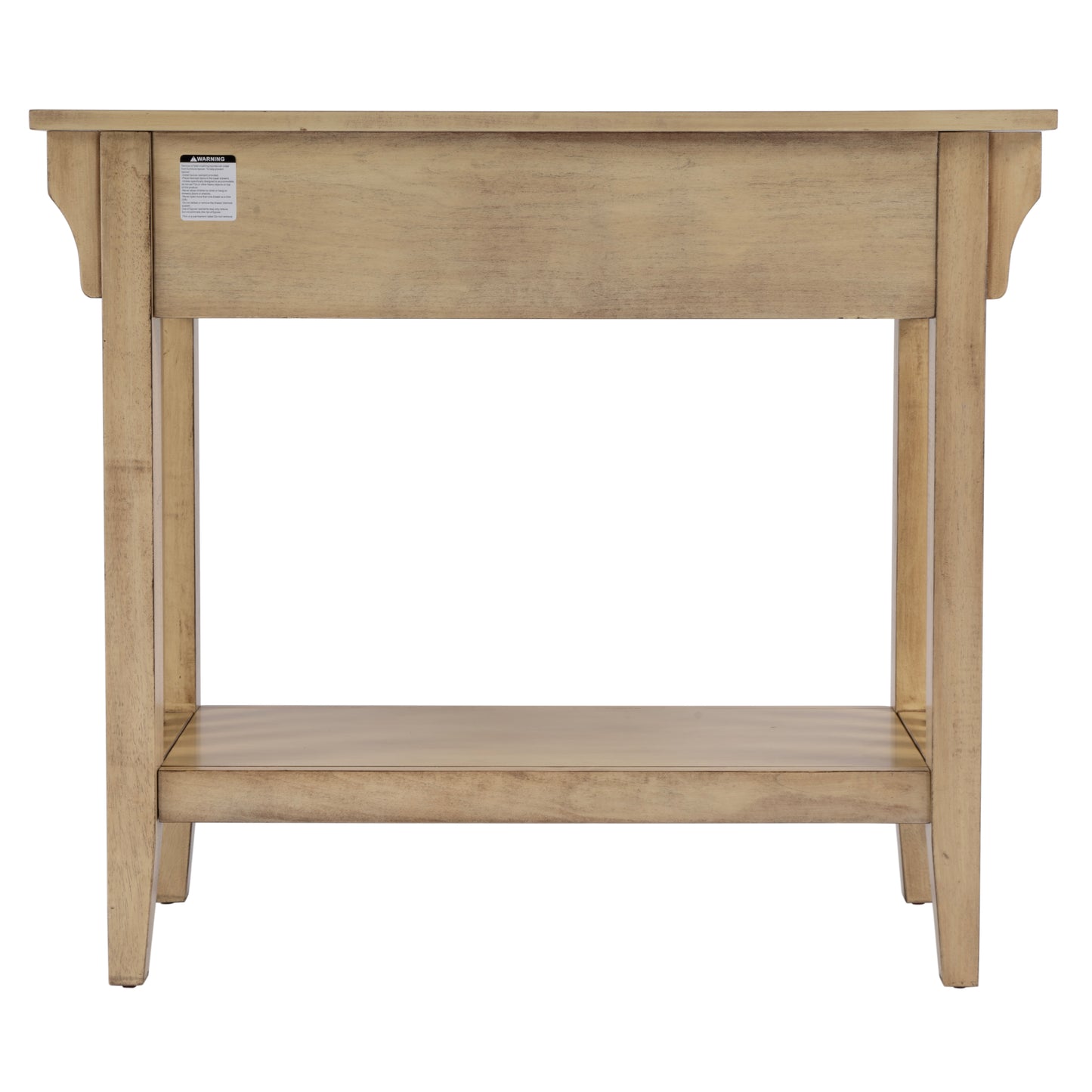 Butler Specialty Company Larina 36 in. W Rectangular Wood 2 Drawer Console Table with Lower Open Shelf, Beige