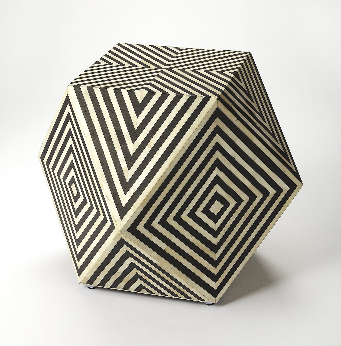 Zanzibar Bone Inlay Side Table in Multi-Color 5233318