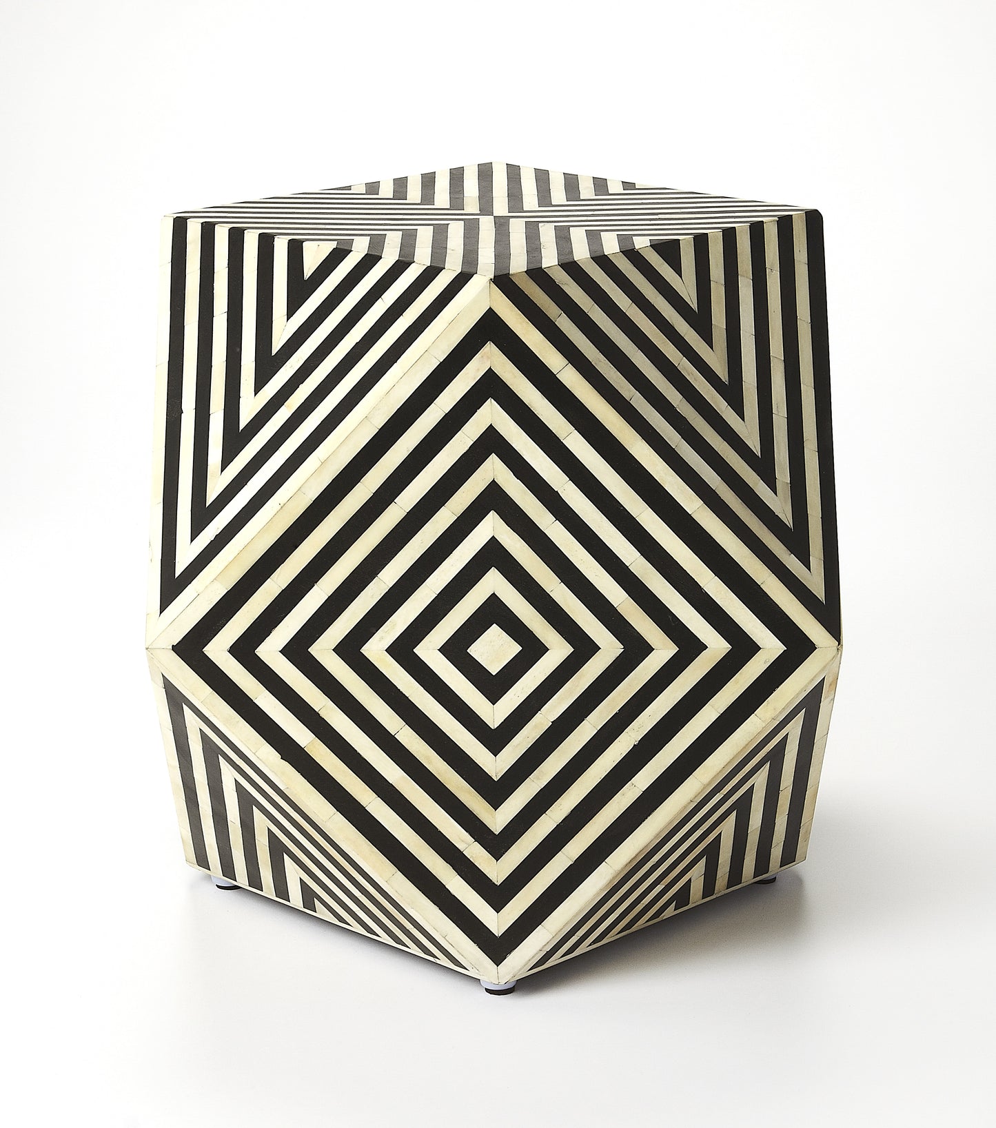 Zanzibar Bone Inlay Side Table in Multi-Color 5233318